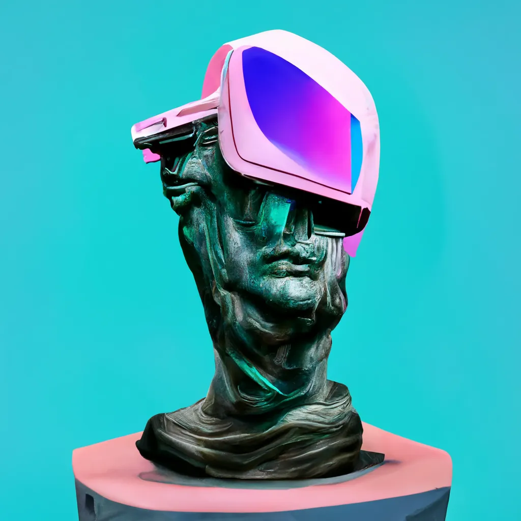 A RANGE OF ABSTRACT PRODUCTS BROUGHT TO YOU FROM THE DREAMS OF SUPERINTELLIGENCE, 'DESKTOP STATUE SYSTEMS LIMITED' IS A BROAD RANGE OF SCULPTED STATUE TECHNOLOGIES THAT WERE METICULOUSLY CHOSEN BY CRYPTOARTIST ROBNESS FOR YOUR PERSONAL ENJOYMENT.  IN COLLABORATION WITH MIDJOURNEY A.I., ROBNESS HAS GONE THROUGH 40,000 GENERATED SYSTEMS AND CHOSE 11,111 BY HAND, STRAIGHT TO YOUR CRYPTOART COLLECTION.  WE HOPE YOU ENJOY YOUR NEW ADDITION TO YOUR CRYPTOART COLLECTION AND WE AT DESKTOP STATUE SYSTEMS LIMITED WISH YOU A GOOD JOURNEY THROUGH THIS NEW ARTISTIC RENAISSANCE.