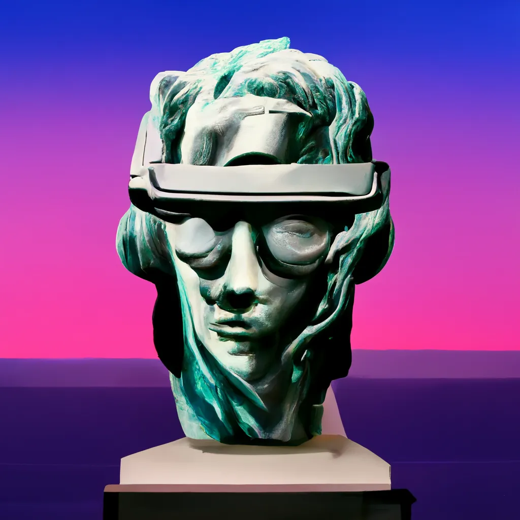 A RANGE OF ABSTRACT PRODUCTS BROUGHT TO YOU FROM THE DREAMS OF SUPERINTELLIGENCE, 'DESKTOP STATUE SYSTEMS LIMITED' IS A BROAD RANGE OF SCULPTED STATUE TECHNOLOGIES THAT WERE METICULOUSLY CHOSEN BY CRYPTOARTIST ROBNESS FOR YOUR PERSONAL ENJOYMENT.  IN COLLABORATION WITH MIDJOURNEY A.I., ROBNESS HAS GONE THROUGH 40,000 GENERATED SYSTEMS AND CHOSE 11,111 BY HAND, STRAIGHT TO YOUR CRYPTOART COLLECTION.  WE HOPE YOU ENJOY YOUR NEW ADDITION TO YOUR CRYPTOART COLLECTION AND WE AT DESKTOP STATUE SYSTEMS LIMITED WISH YOU A GOOD JOURNEY THROUGH THIS NEW ARTISTIC RENAISSANCE.