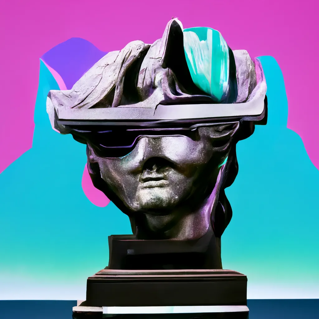 A RANGE OF ABSTRACT PRODUCTS BROUGHT TO YOU FROM THE DREAMS OF SUPERINTELLIGENCE, 'DESKTOP STATUE SYSTEMS LIMITED' IS A BROAD RANGE OF SCULPTED STATUE TECHNOLOGIES THAT WERE METICULOUSLY CHOSEN BY CRYPTOARTIST ROBNESS FOR YOUR PERSONAL ENJOYMENT.  IN COLLABORATION WITH MIDJOURNEY A.I., ROBNESS HAS GONE THROUGH 40,000 GENERATED SYSTEMS AND CHOSE 11,111 BY HAND, STRAIGHT TO YOUR CRYPTOART COLLECTION.  WE HOPE YOU ENJOY YOUR NEW ADDITION TO YOUR CRYPTOART COLLECTION AND WE AT DESKTOP STATUE SYSTEMS LIMITED WISH YOU A GOOD JOURNEY THROUGH THIS NEW ARTISTIC RENAISSANCE.