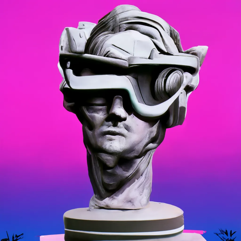 A RANGE OF ABSTRACT PRODUCTS BROUGHT TO YOU FROM THE DREAMS OF SUPERINTELLIGENCE, 'DESKTOP STATUE SYSTEMS LIMITED' IS A BROAD RANGE OF SCULPTED STATUE TECHNOLOGIES THAT WERE METICULOUSLY CHOSEN BY CRYPTOARTIST ROBNESS FOR YOUR PERSONAL ENJOYMENT.  IN COLLABORATION WITH MIDJOURNEY A.I., ROBNESS HAS GONE THROUGH 40,000 GENERATED SYSTEMS AND CHOSE 11,111 BY HAND, STRAIGHT TO YOUR CRYPTOART COLLECTION.  WE HOPE YOU ENJOY YOUR NEW ADDITION TO YOUR CRYPTOART COLLECTION AND WE AT DESKTOP STATUE SYSTEMS LIMITED WISH YOU A GOOD JOURNEY THROUGH THIS NEW ARTISTIC RENAISSANCE.