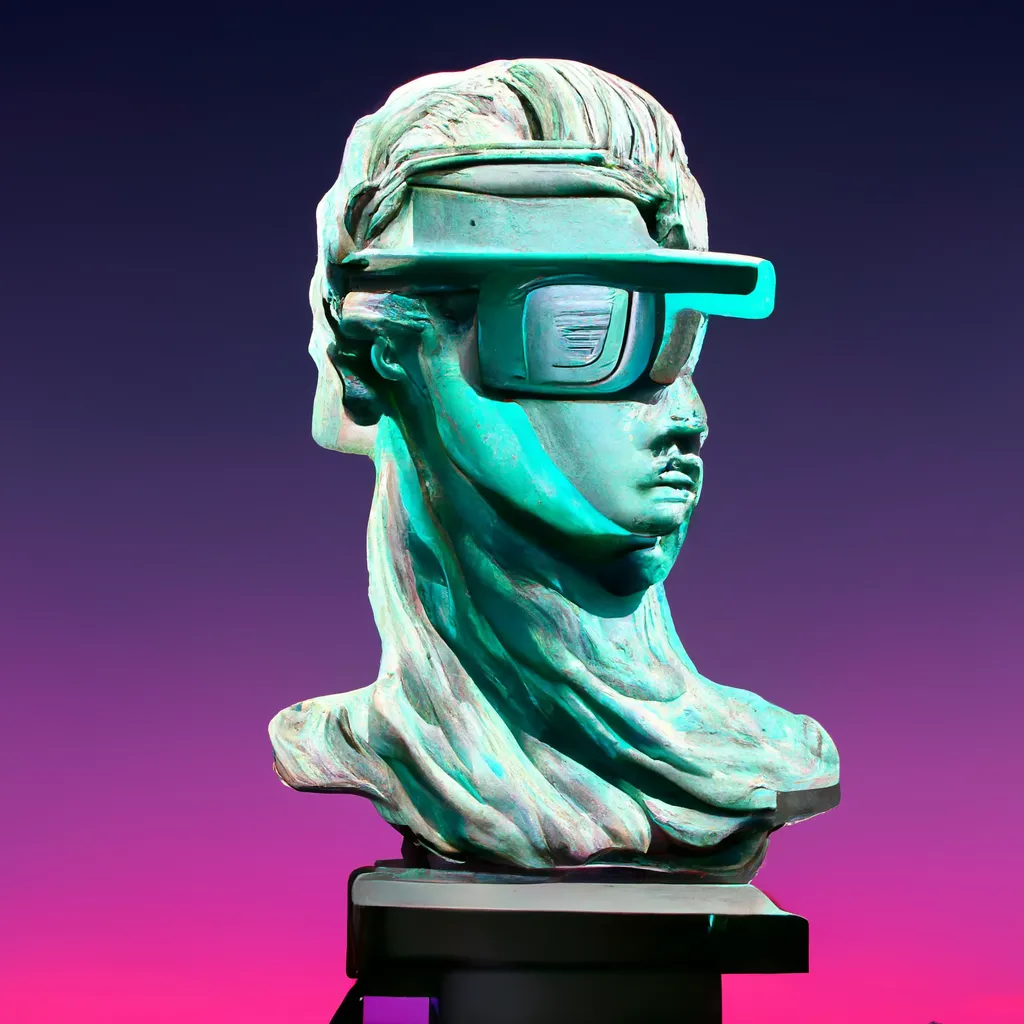 A RANGE OF ABSTRACT PRODUCTS BROUGHT TO YOU FROM THE DREAMS OF SUPERINTELLIGENCE, 'DESKTOP STATUE SYSTEMS LIMITED' IS A BROAD RANGE OF SCULPTED STATUE TECHNOLOGIES THAT WERE METICULOUSLY CHOSEN BY CRYPTOARTIST ROBNESS FOR YOUR PERSONAL ENJOYMENT.  IN COLLABORATION WITH MIDJOURNEY A.I., ROBNESS HAS GONE THROUGH 40,000 GENERATED SYSTEMS AND CHOSE 11,111 BY HAND, STRAIGHT TO YOUR CRYPTOART COLLECTION.  WE HOPE YOU ENJOY YOUR NEW ADDITION TO YOUR CRYPTOART COLLECTION AND WE AT DESKTOP STATUE SYSTEMS LIMITED WISH YOU A GOOD JOURNEY THROUGH THIS NEW ARTISTIC RENAISSANCE.