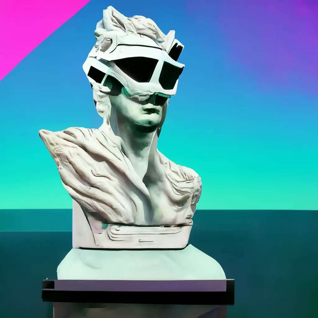 A RANGE OF ABSTRACT PRODUCTS BROUGHT TO YOU FROM THE DREAMS OF SUPERINTELLIGENCE, 'DESKTOP STATUE SYSTEMS LIMITED' IS A BROAD RANGE OF SCULPTED STATUE TECHNOLOGIES THAT WERE METICULOUSLY CHOSEN BY CRYPTOARTIST ROBNESS FOR YOUR PERSONAL ENJOYMENT.  IN COLLABORATION WITH MIDJOURNEY A.I., ROBNESS HAS GONE THROUGH 40,000 GENERATED SYSTEMS AND CHOSE 11,111 BY HAND, STRAIGHT TO YOUR CRYPTOART COLLECTION.  WE HOPE YOU ENJOY YOUR NEW ADDITION TO YOUR CRYPTOART COLLECTION AND WE AT DESKTOP STATUE SYSTEMS LIMITED WISH YOU A GOOD JOURNEY THROUGH THIS NEW ARTISTIC RENAISSANCE.
