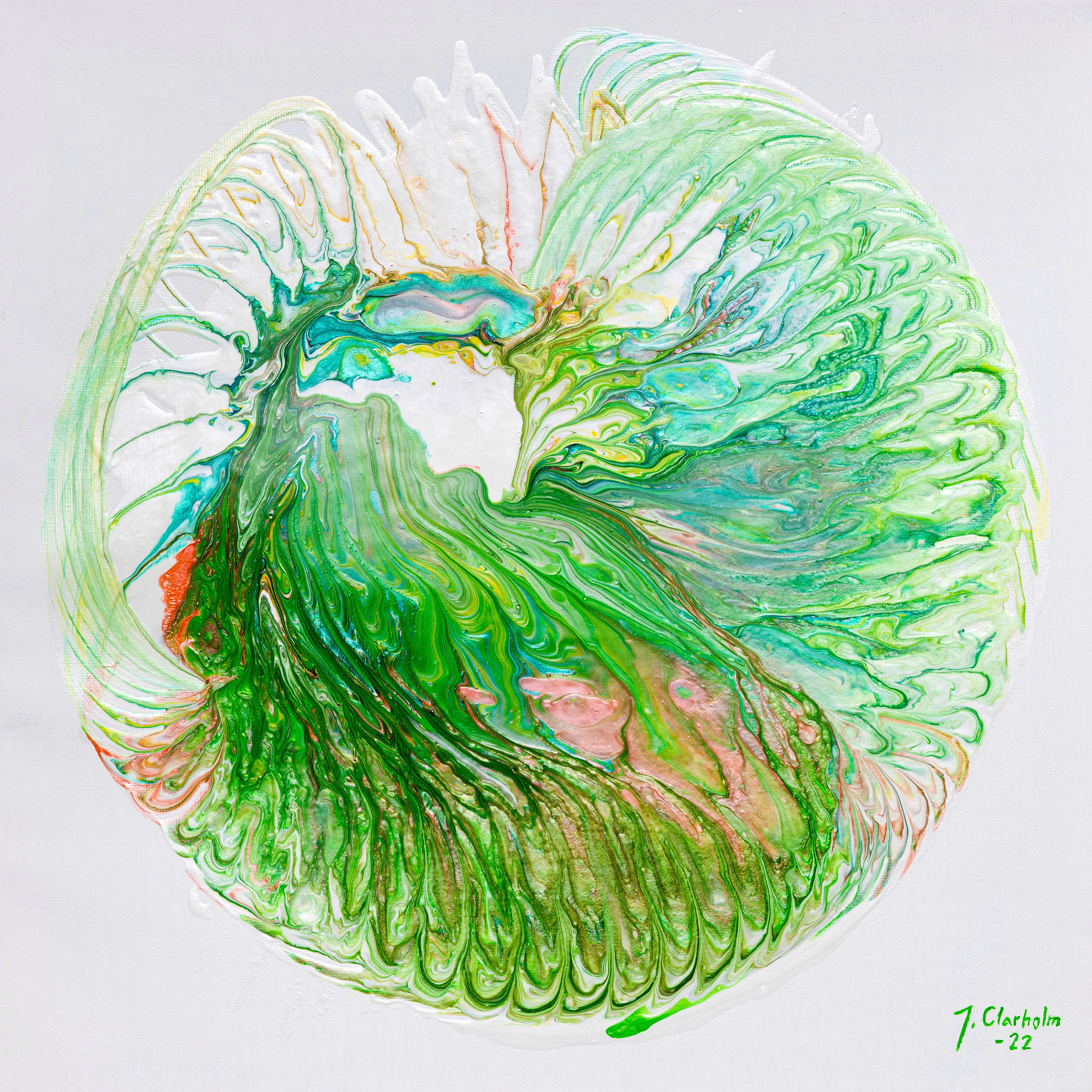 Edition 1 of 1

4843 x 4843px, JPG
Photographed using a NIKON D850 with a TAMRON SP 24-70mm F2.8 lens.
The physical artwork is 400 x 400 mm (15,7 x 15,7 in). It is made with acrylic paint and floating medium on a canvas. 

This artwork was created using a custom hand built drawing machine. I create each piece by carefully adjusting the speed of three motors and other settings. Each piece is unique.

The physical artwork will be sent to the first buyer of the NFT.
