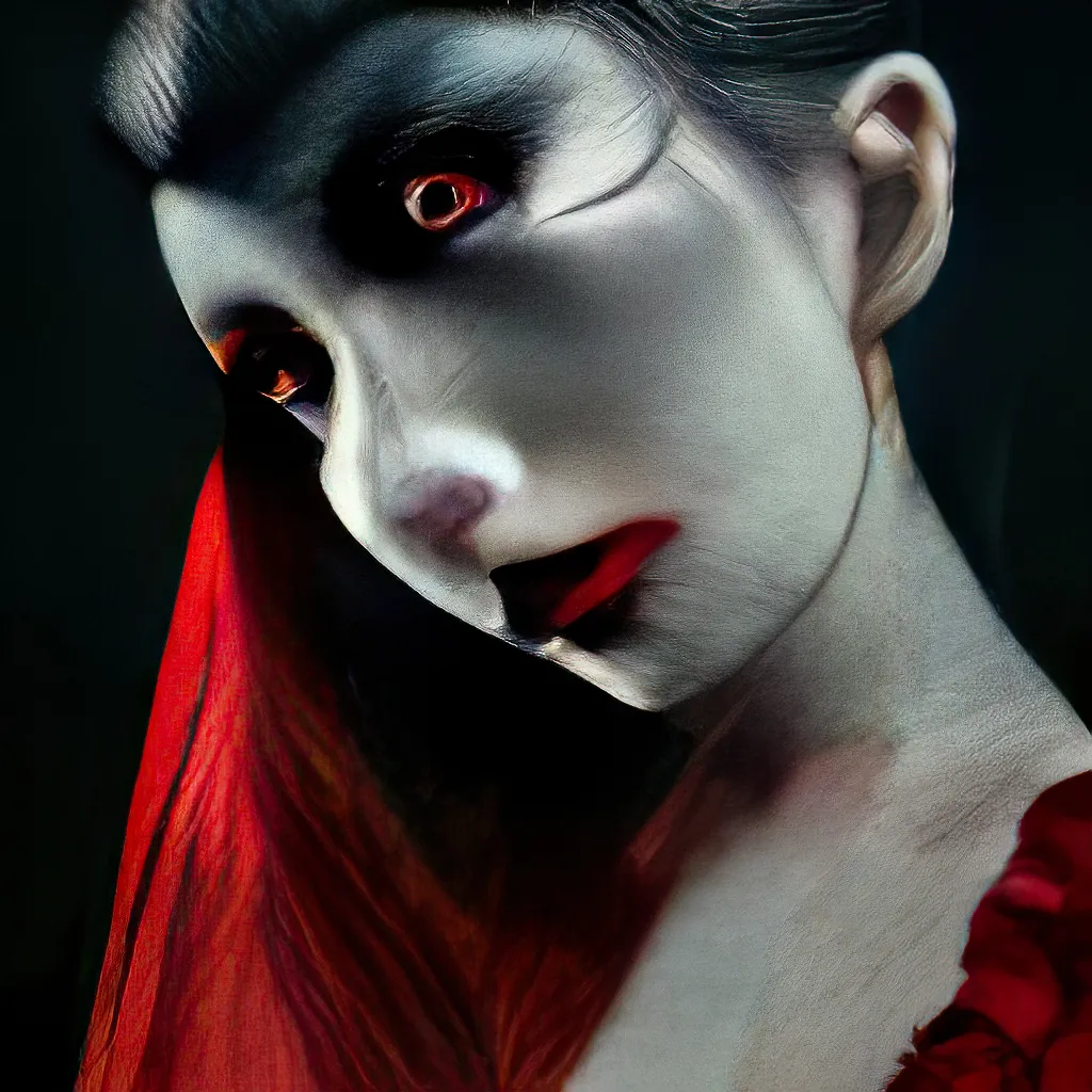 AI GAN generated close up portraits - The Midnights.  
Upscaled to 1024x1024 and minimally processed.