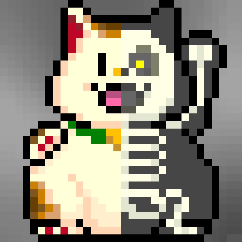 Murakami Lucky Cat Coin Bank Feeding Game is a game that utilizes the NFTs that can be obtained by smashing Murakami Lucky Cat Coin Banks open.

When you feed your Murakami. Flower Coins into the Fat Cat Coin Bank, the appearance of the cat evolves into a variety of versions in progression.

Could it be that for those who manage to evolve their Cat Coin Banks to the top level, the beckoning cat will bring in some kind of good luck…?

Murakami.Flowers NFTs (including any NFTs airdropped to Murakami.Flowers owners) are subject to the Collector Terms available here: https://murakamiflowers.kaikaikiki.com/collector.html.

If you buy a Murakami.Flowers NFT, you do not receive commercial rights in the corresponding artwork.

©Takashi Murakami/Kaikai Kiki Co., Ltd. All Rights Reserved.