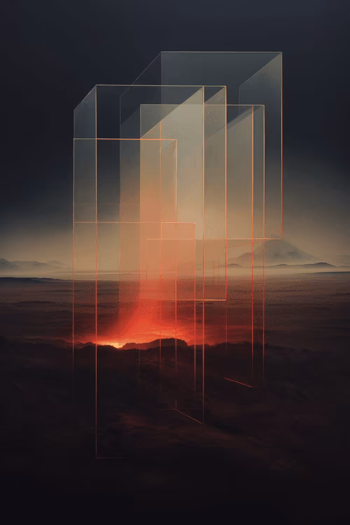 The Horizon Collection features 200 artworks, meticulously curated by HODLERS. It includes 20 unique 1/1 pieces by Katie Morris, Olga Fradina, Stephan Vasement, Javier Tomeo, Ganchitecture, Ira Greenberg, and Tristan Rettich. Additionally, limited 1/20 editions by qubibi and agoria.