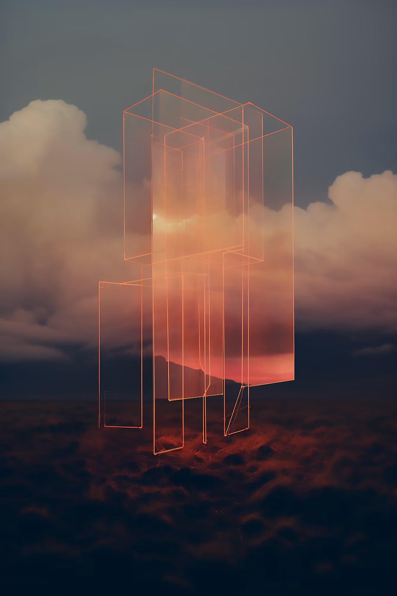 The Horizon Collection features 200 artworks, meticulously curated by HODLERS. It includes 20 unique 1/1 pieces by Katie Morris, Olga Fradina, Stephan Vasement, Javier Tomeo, Ganchitecture, Ira Greenberg, and Tristan Rettich. Additionally, limited 1/20 editions by qubibi and agoria.