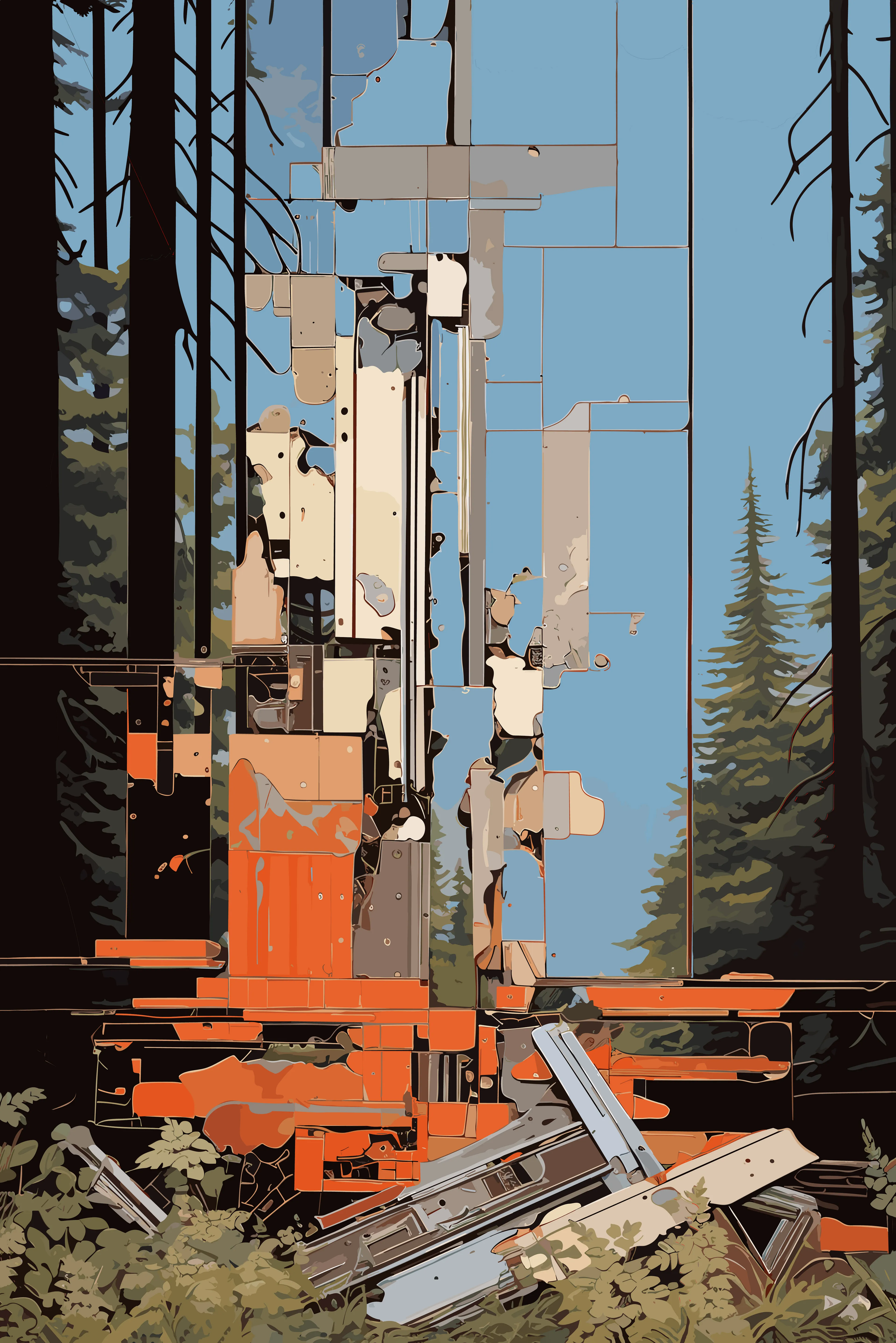 The Horizon Collection features 200 artworks, meticulously curated by HODLERS. It includes 20 unique 1/1 pieces by Katie Morris, Olga Fradina, Stephan Vasement, Javier Tomeo, Ganchitecture, Ira Greenberg, and Tristan Rettich. Additionally, limited 1/20 editions by qubibi and agoria.