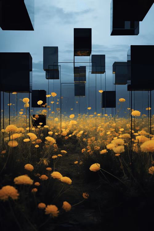 The Horizon Collection features 200 artworks, meticulously curated by HODLERS. It includes 20 unique 1/1 pieces by Katie Morris, Olga Fradina, Stephan Vasement, Javier Tomeo, Ganchitecture, Ira Greenberg, and Tristan Rettich. Additionally, limited 1/20 editions by qubibi and agoria.