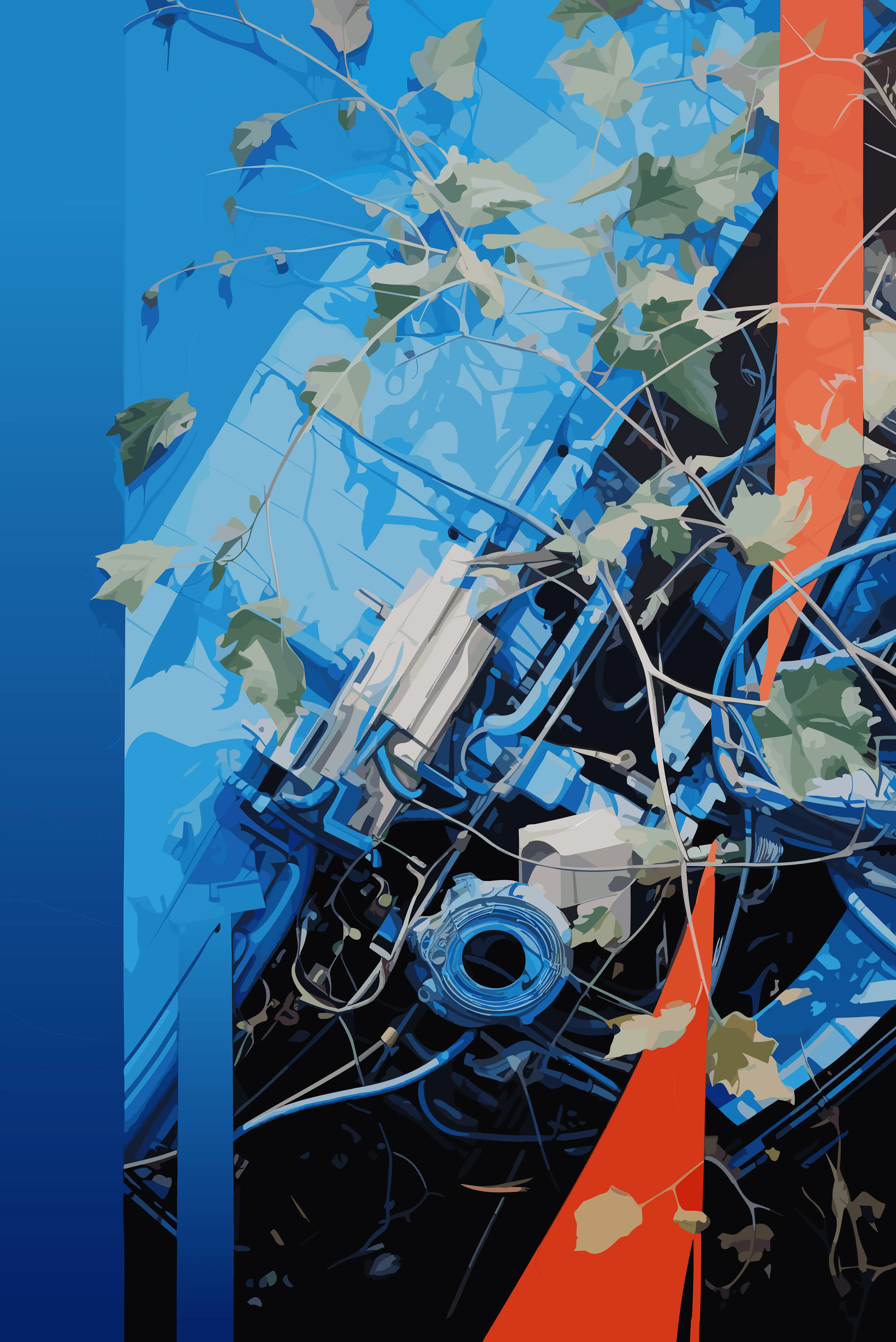 The Horizon Collection features 200 artworks, meticulously curated by HODLERS. It includes 20 unique 1/1 pieces by Katie Morris, Olga Fradina, Stephan Vasement, Javier Tomeo, Ganchitecture, Ira Greenberg, and Tristan Rettich. Additionally, limited 1/20 editions by qubibi and agoria.