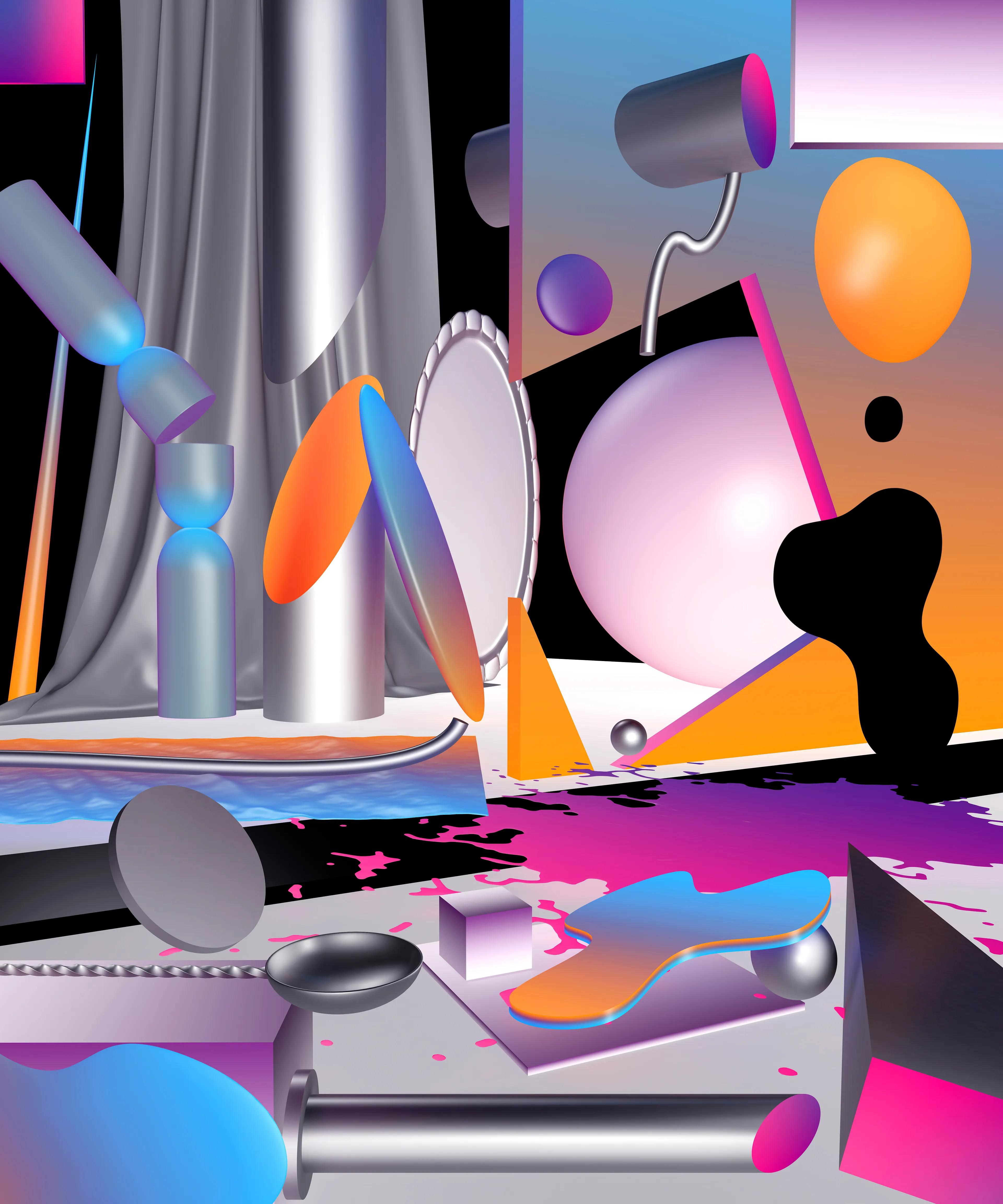 3D abstract art; created in C4D

6k x 7.2k pixels; 300 dpi

