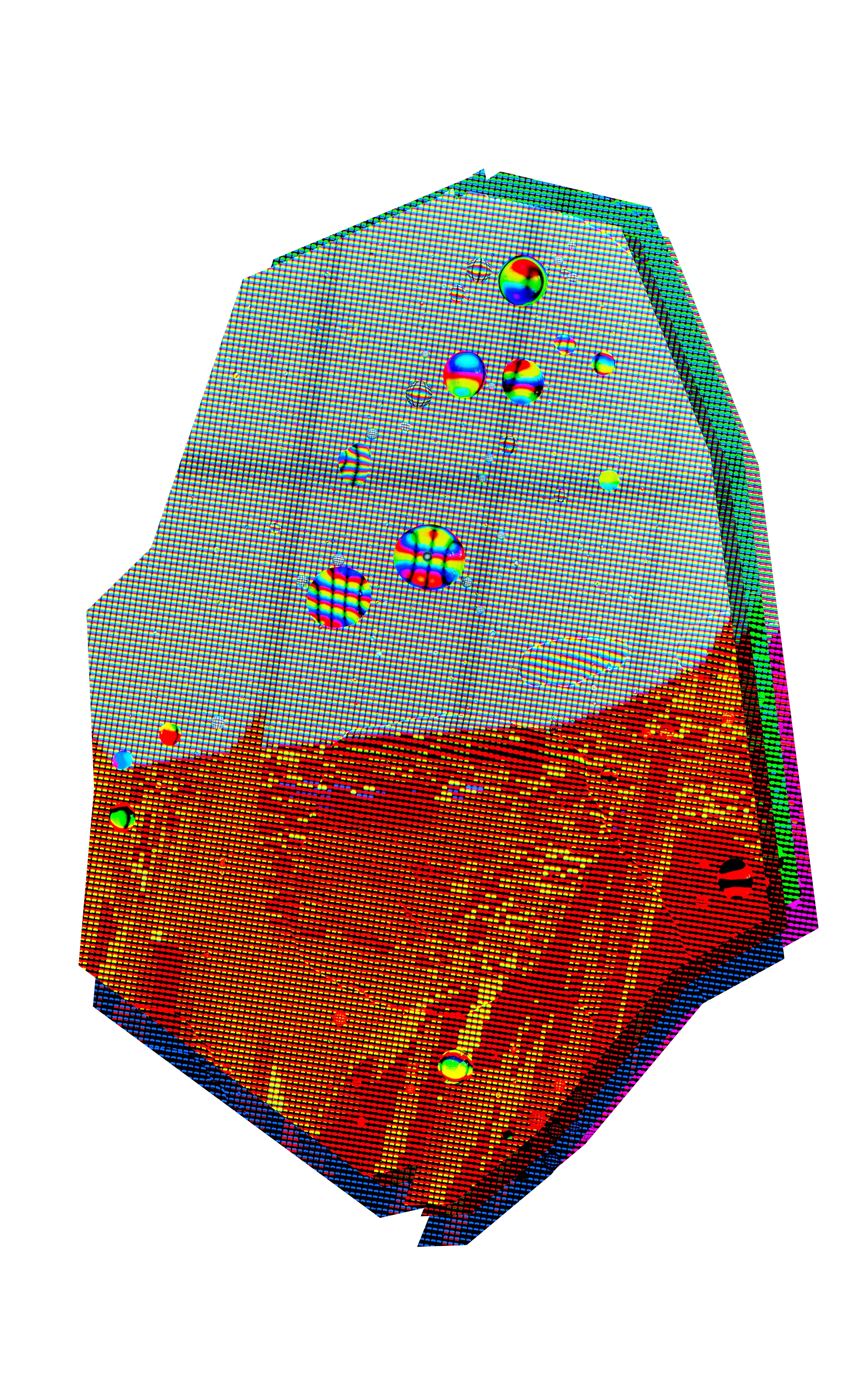 Space rock found deep past the high pressure crust of the digital Metaverse, created by photographic light capture. 4800x7800 IFPS Unlockable HighRes File giselflorez.com