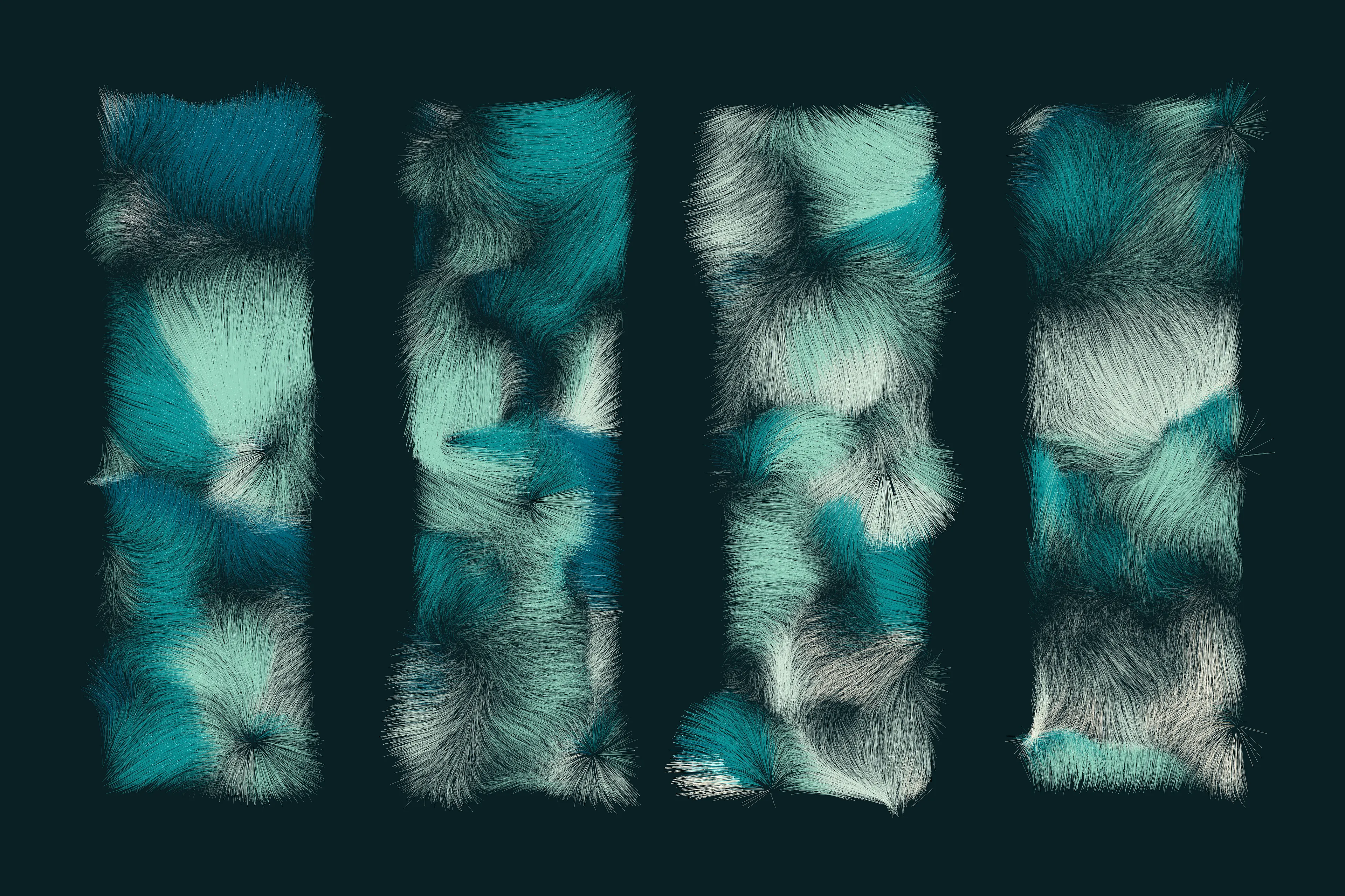 Folradura means fur in Old Occitan, a Romance language spoken in the south of France. This generative series explores producing organic patterns using a cocktail of maths, physics, noise, randomness... 

High res image: https://256art.s3.eu-central-1.amazonaws.com/mainnet/0x5bbc99490709e651cdedbe52697379f61ec9832e/max/340.png
Live view: https://256art.s3.eu-central-1.amazonaws.com/mainnet/0x5bbc99490709e651cdedbe52697379f61ec9832e/html_files/340.html