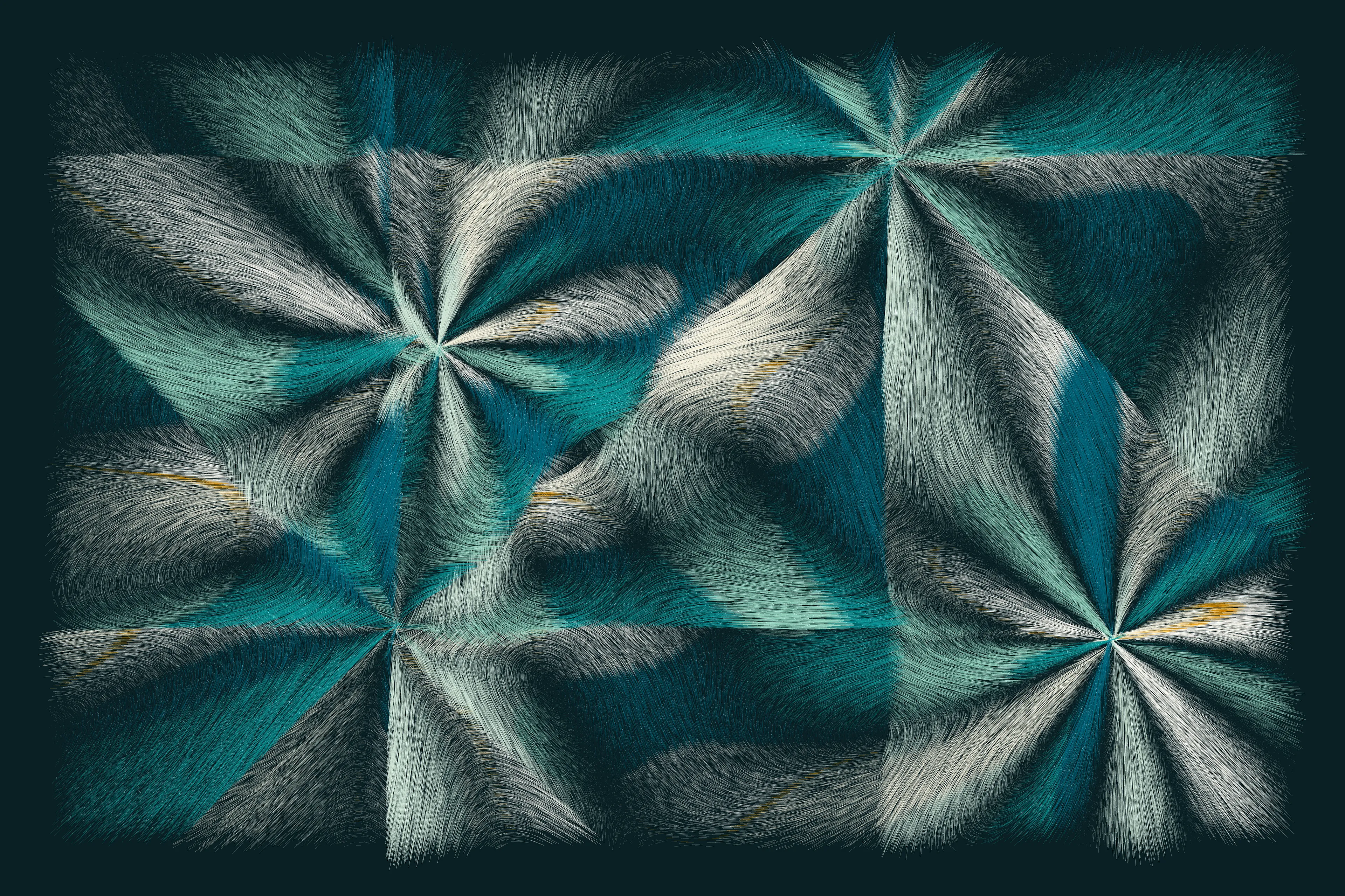 Folradura means fur in Old Occitan, a Romance language spoken in the south of France. This generative series explores producing organic patterns using a cocktail of maths, physics, noise, randomness... 

High res image: https://256art.s3.eu-central-1.amazonaws.com/mainnet/0x5bbc99490709e651cdedbe52697379f61ec9832e/max/7.png
Live view: https://256art.s3.eu-central-1.amazonaws.com/mainnet/0x5bbc99490709e651cdedbe52697379f61ec9832e/html_files/7.html