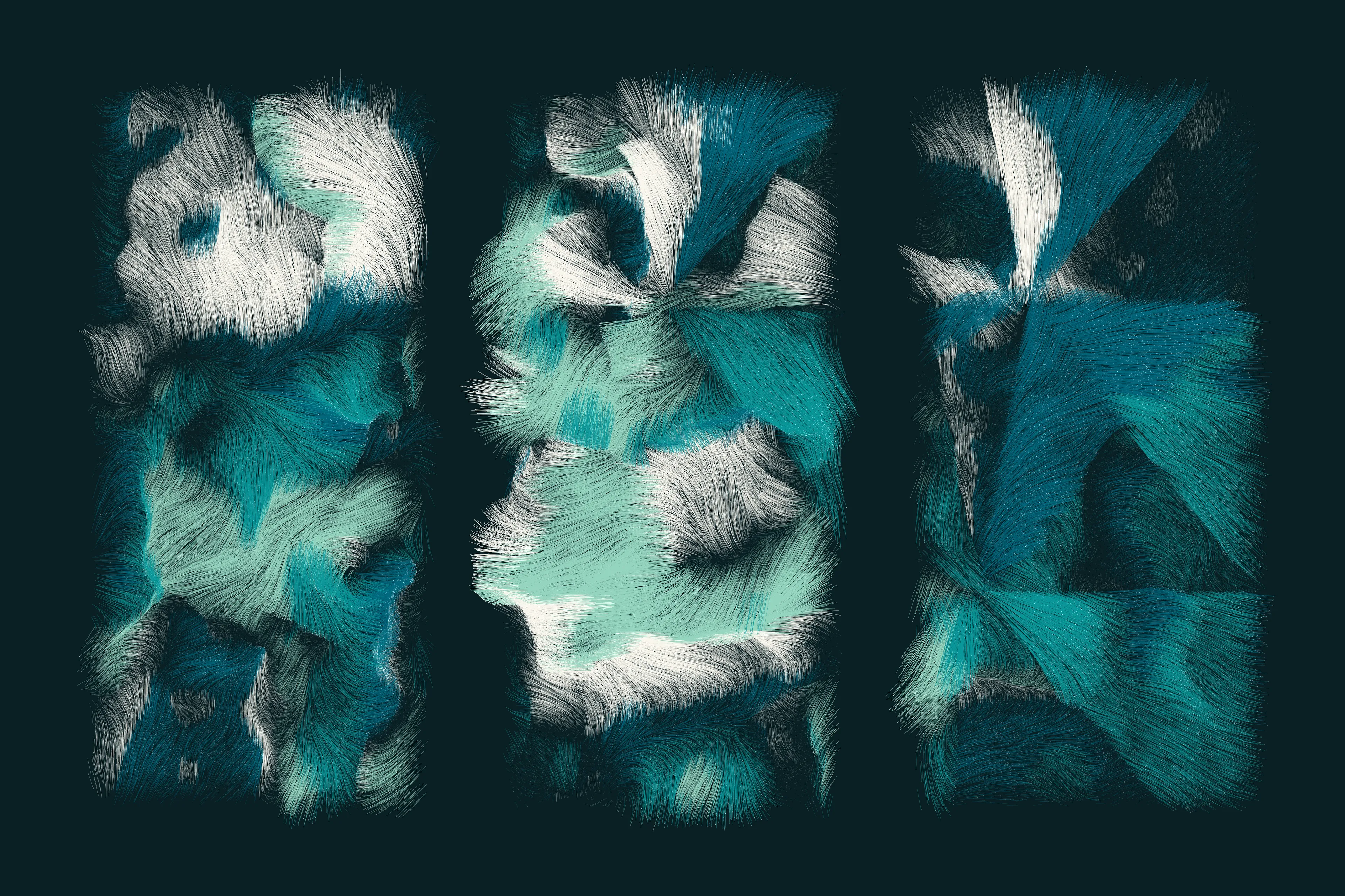 Folradura means fur in Old Occitan, a Romance language spoken in the south of France. This generative series explores producing organic patterns using a cocktail of maths, physics, noise, randomness... 

High res image: https://256art.s3.eu-central-1.amazonaws.com/mainnet/0x5bbc99490709e651cdedbe52697379f61ec9832e/max/9.png
Live view: https://256art.s3.eu-central-1.amazonaws.com/mainnet/0x5bbc99490709e651cdedbe52697379f61ec9832e/html_files/9.html