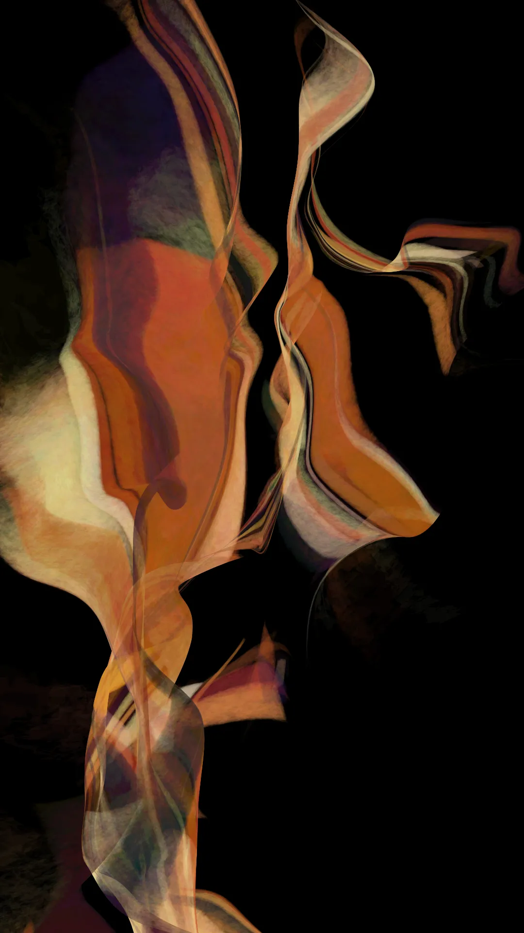 Inspired by Hiroshi Kawano’s assertion that “computer art should be the work of a computer artist, not a human,” ykxotkx has designed an algorithm that generates a painting independently of his own intention. In previous works, the artist has meticulously designed algorithms to realize an envisioned outcome, thereby stressing the human’s creative agency. However, for the exhibition _Patterns of Flow_, he placed emphasis on the computer’s creative autonomy instead.<br><br>In _Flow Painting,_ the artist divided the program into two parts according to Kawano’s framework, comprising a control system (the “necessary conditions”) and a material component (“sufficient conditions”). The work’s composition is determined by a simple control algorithm that uses random numbers, recursive subdivision, and noise-based coordinate transformation. When drawing the objects based on this composition, the artist then applied his own selected color palette and textures to generate a painterly output that reflects his own personality and aesthetic sensibilities.<br><br>「コンピュータアートは人間に代わるコンピュータ芸術家の作品であるべき」という川野洋の主張にインスパイアされ、ykxotkxは、自身の意図とは独立して絵画を生成するアルゴリズムを設計しました。これまでの作品でアーティストは、アルゴリズムを綿密に設計し、想定した結果を実現することにより人間の創造的な役割を強調してきました。しかし、「Patterns of Flow」では、コンピュータの創造的な自律性に重点を置いています。<br><br>「Flow Painting」において、アーティストはプログラムを川野のフレームワークに従って、制御システム（「必要条件」）と材料成分（「十分条件」）の2つの要素に分けました。作品の構図は、乱数、再帰的な分割、ノイズに基づく座標変換を使用するシンプルな制御アルゴリズムによって決定されます。この構図に基づいて、オブジェクトを描く際にアーティストが選んだカラーパレットとテクスチャを適用することで、自身の個性と美的感覚を反映した絵画的なアウトプットが生み出されます。