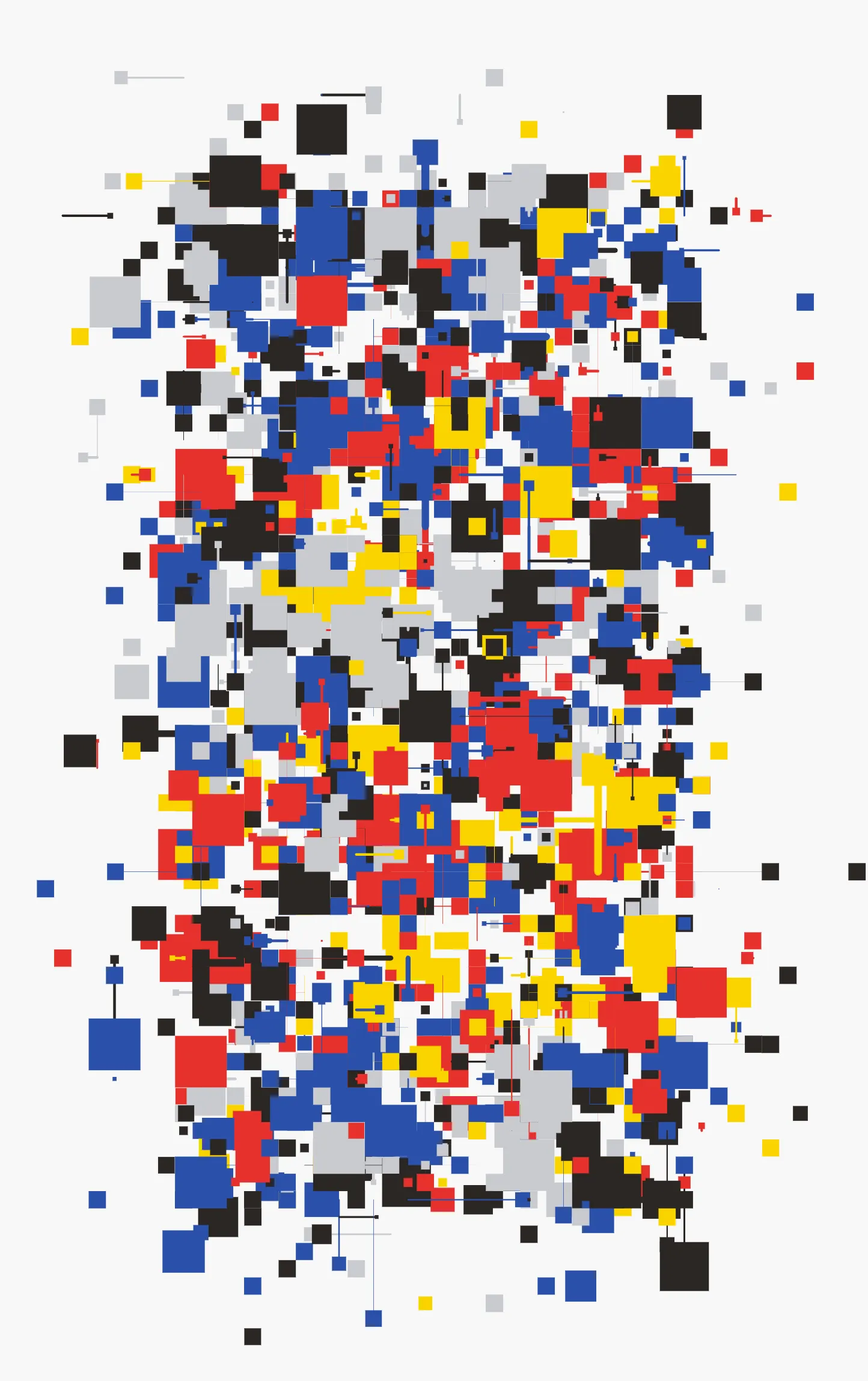 Inspired by Hiroshi Kawano’s _Red Tree_ (1972), Okazz’s _Resonant Echo_ explores visual order and rhythm through its grid of simple geometrical shapes. With its palette limited to the color primaries of red, yellow, and blue, the work stresses the movement of shapes as well as the influence of Mondrian on Kawano. Motion here is consistently linear, with lines forming orderly patterns at right angles, evolving continually through smooth animation. _Resonant Echo_ is an exploration of the subtle interaction between visual perception and cognition, achieved through a balance of minimal elements and precisely calculated movement.<br><br>川野洋の「Red Tree」（1972）に着想を得たOkazzの作品「Resonant Echo」は、シンプルな幾何学的形状のグリッドを通して、視覚的な秩序とリズムを探求する作品。パレットを赤、黄、青の原色に限定することで、モンドリアンが河野に与えた影響と同様に、形の動きを強調している。動きは一貫して直線的で、線は直角に整然としたパターンを形成し、滑らかなアニメーションによって絶えず進化する。「Resonant Echo」は、最小限の要素と精密に計算された動きのバランスによって達成される、視覚認識と認知の間の微細な相互作用の探求を行う作品です。