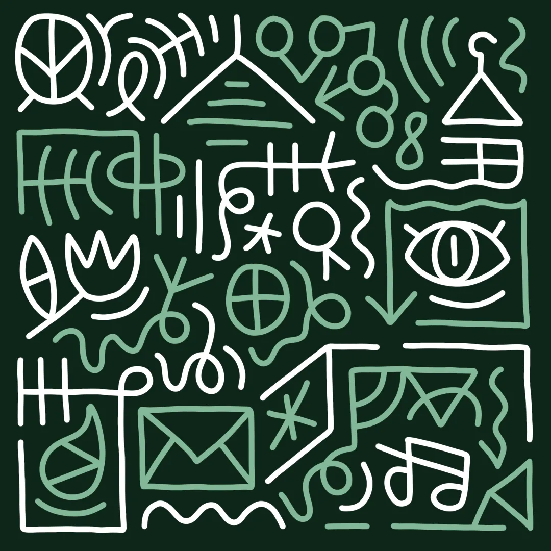 Letters are a collection of 1,000 hand-illustrated 1/1 pieces of artwork by artist Vinnie Hager.