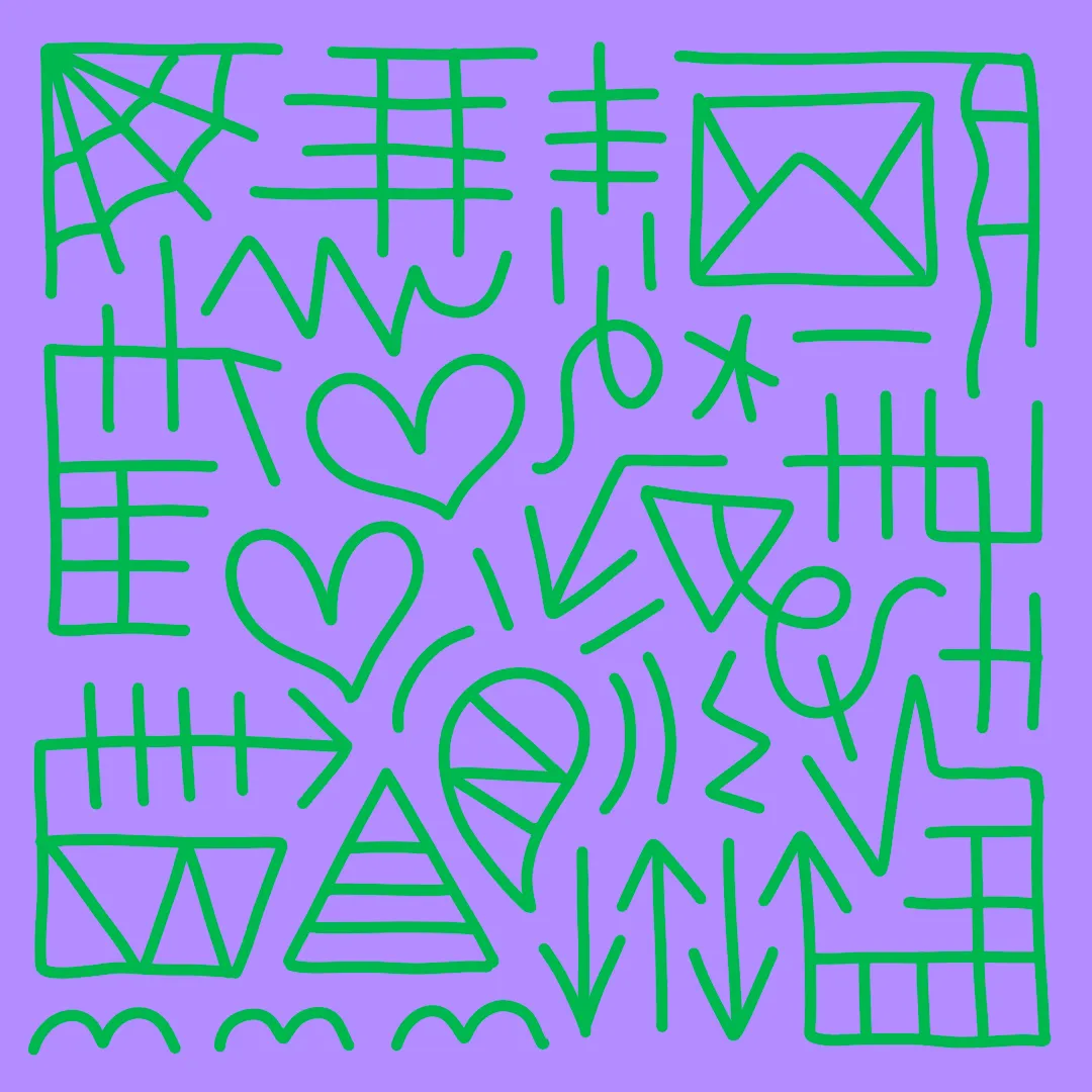 Letters are a collection of 1,000 hand-illustrated 1/1 pieces of artwork by artist Vinnie Hager.