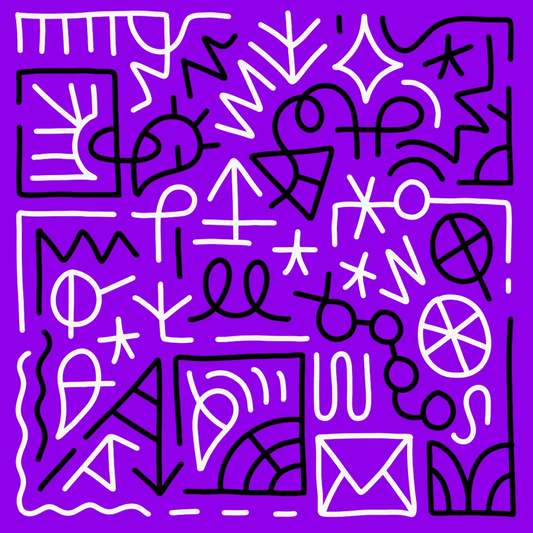 Letters are a collection of 1,000 hand-illustrated 1/1 pieces of artwork by artist Vinnie Hager.