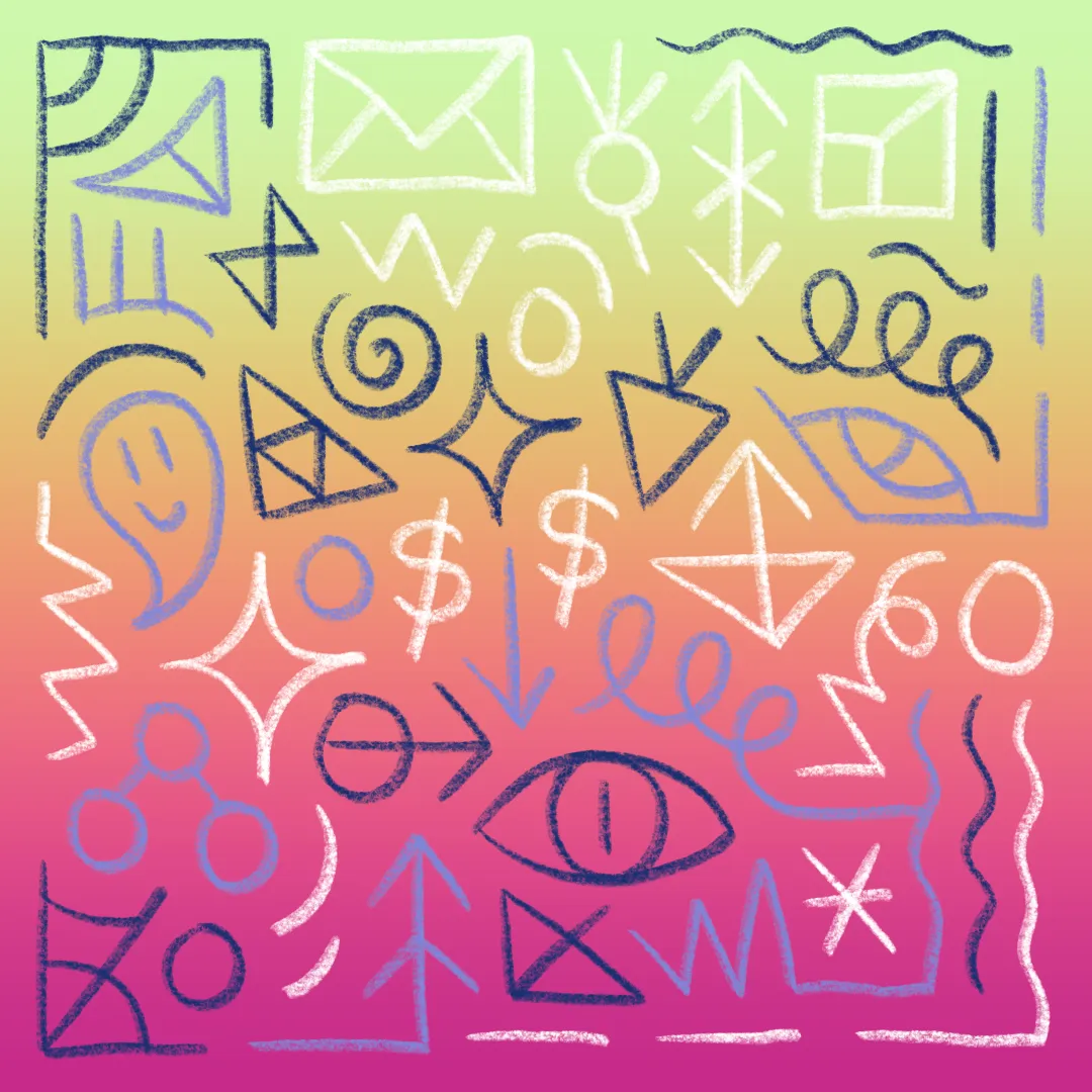 Letters are a collection of 1,000 hand-illustrated 1/1 pieces of artwork by artist Vinnie Hager.