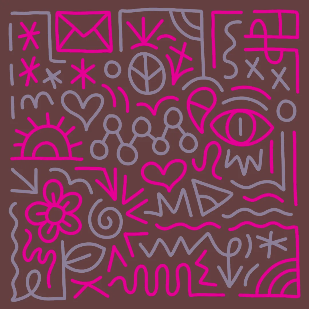 Letters are a collection of 1,000 hand-illustrated 1/1 pieces of artwork by artist Vinnie Hager.