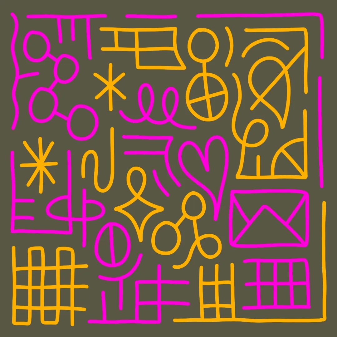 Letters are a collection of 1,000 hand-illustrated 1/1 pieces of artwork by artist Vinnie Hager.