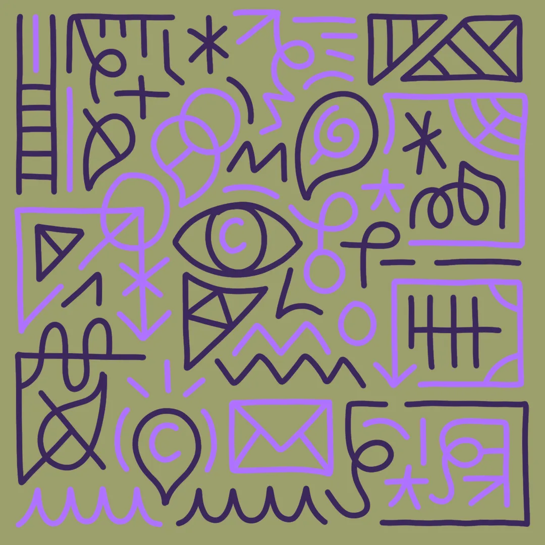 Letters are a collection of 1,000 hand-illustrated 1/1 pieces of artwork by artist Vinnie Hager.