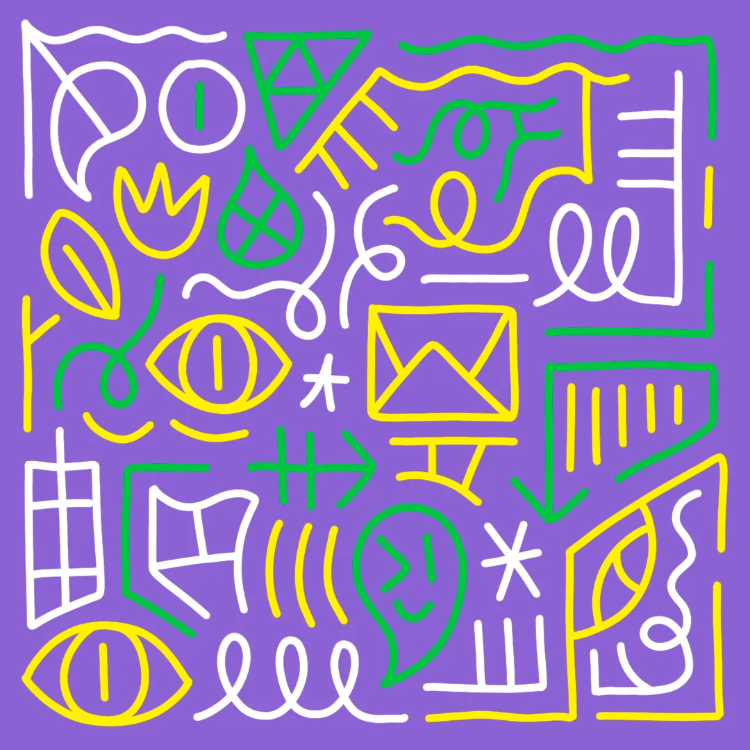 Letters are a collection of 1,000 hand-illustrated 1/1 pieces of artwork by artist Vinnie Hager.