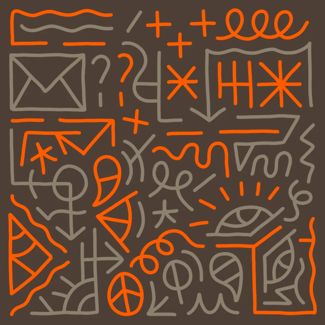 Letters are a collection of 1,000 hand-illustrated 1/1 pieces of artwork by artist Vinnie Hager.