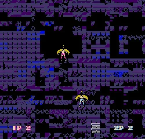 In _Angelcores & Heavenly Sprites_, Sabato Visconti uses glitch and ROM-corruption processes to reveal the angelic aspects of early console games, specifically third- and fourth-generation 8-bit and 16-bit consoles like the NES, Super Nintendo, and Sega Genesis.<br><br>While much of our visual understanding of angels derives from Medieval European Christianity and after, the history of the angelic has evolved in a constant renegotiation as cultures and power structures change. The contemporary meme of "Biblically-Accurate Angels" reflects this broader understanding of the angelic, although a theologian may quietly point out that the Ophanim described in the book of Ezekiel wasn't classified as an Angel until much later in history. In the same spirit, depictions of angels in 1980-1990s video games were diverse and ludopoetic—designed to fit the game type, whether it was an action platformer, a shoot 'em up, or an RPG. Games like _ActRaiser_, _ActRaiser II_, _Wings of Wor_, _Spiritual Warfare_, _Chubby Cherub_, and _Legendary Wings_ draw from a variety of historical influences and portray the angelic as powerful warriors, childlike cuties, winged creatures, or devotional objects. The glitch artefacts and looping GIF narratives serve to lift up these figures from the repetitive toil and routine mechanics of their medium.