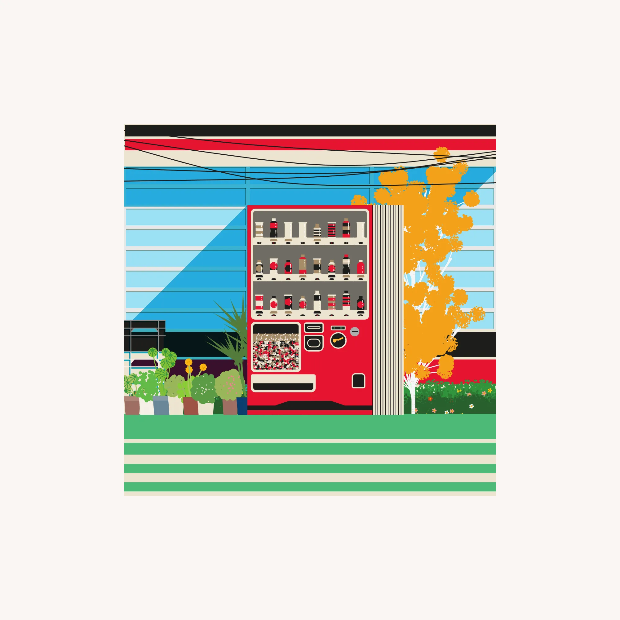 The Art On Ledger Stax is a generative NFT collection featuring algorithms designed by 5 notable digital artists for the Ledger Stax device. | The concept involves generative Japanese-style vending machines with their own range of fully generative products and branding, resembling mini vending machines. When viewed on the marketplace, the NFT showcases the vending machine within a generative urban context, creating a fun connection to the individual device and incentivizing users to explore the full version of the NFT.