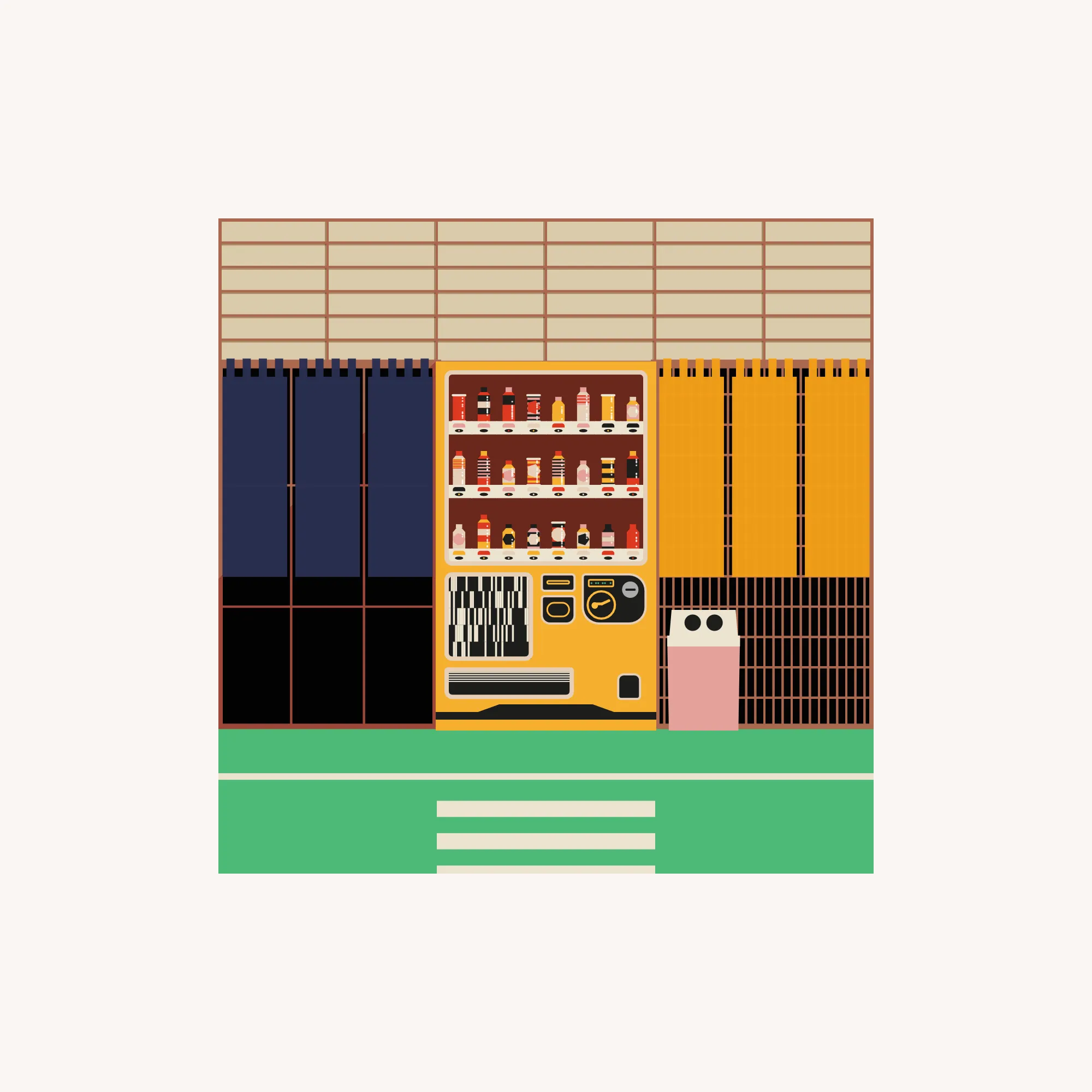 The Art On Ledger Stax is a generative NFT collection featuring algorithms designed by 5 notable digital artists for the Ledger Stax device. | The concept involves generative Japanese-style vending machines with their own range of fully generative products and branding, resembling mini vending machines. When viewed on the marketplace, the NFT showcases the vending machine within a generative urban context, creating a fun connection to the individual device and incentivizing users to explore the full version of the NFT.