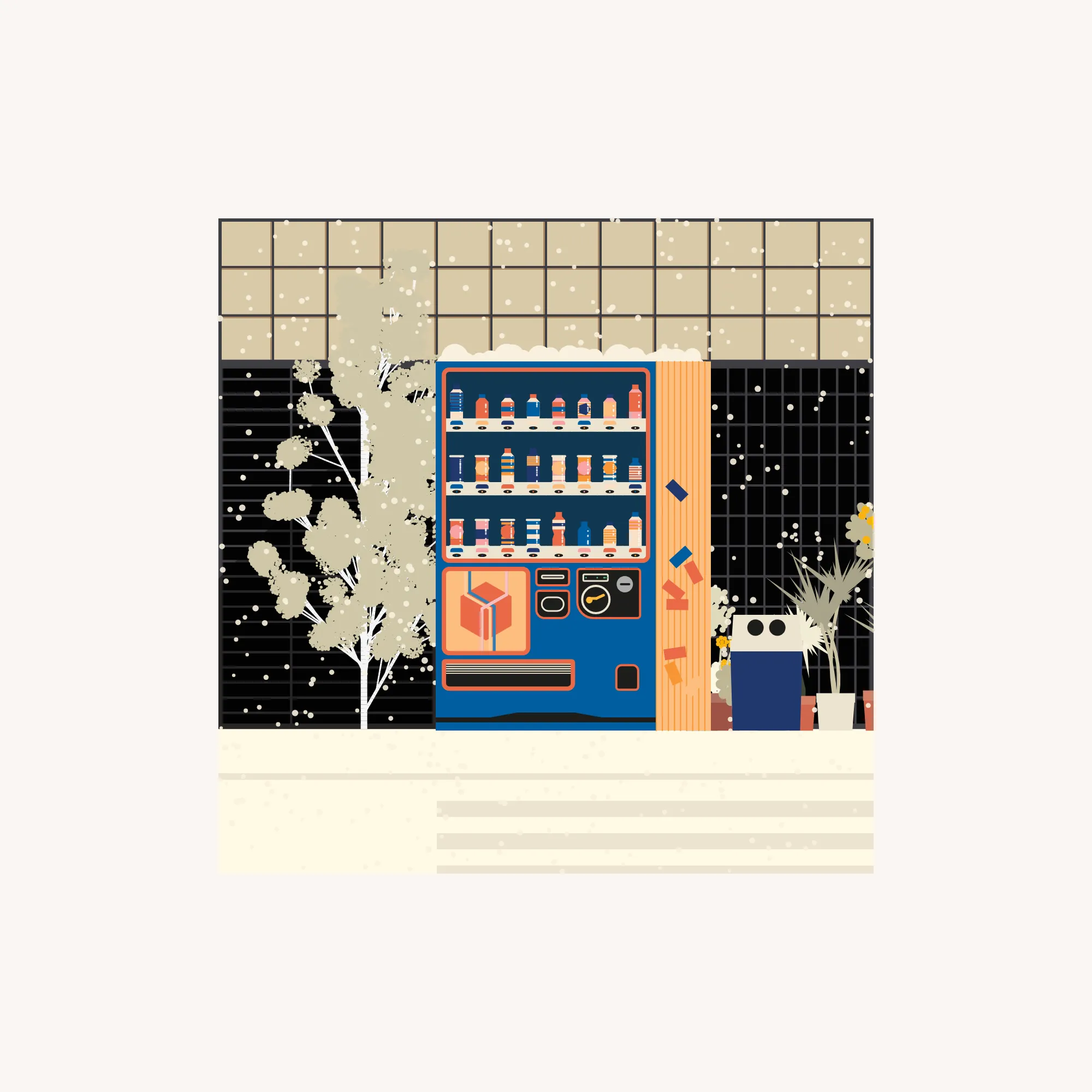 The Art On Ledger Stax is a generative NFT collection featuring algorithms designed by 5 notable digital artists for the Ledger Stax device. | The concept involves generative Japanese-style vending machines with their own range of fully generative products and branding, resembling mini vending machines. When viewed on the marketplace, the NFT showcases the vending machine within a generative urban context, creating a fun connection to the individual device and incentivizing users to explore the full version of the NFT.