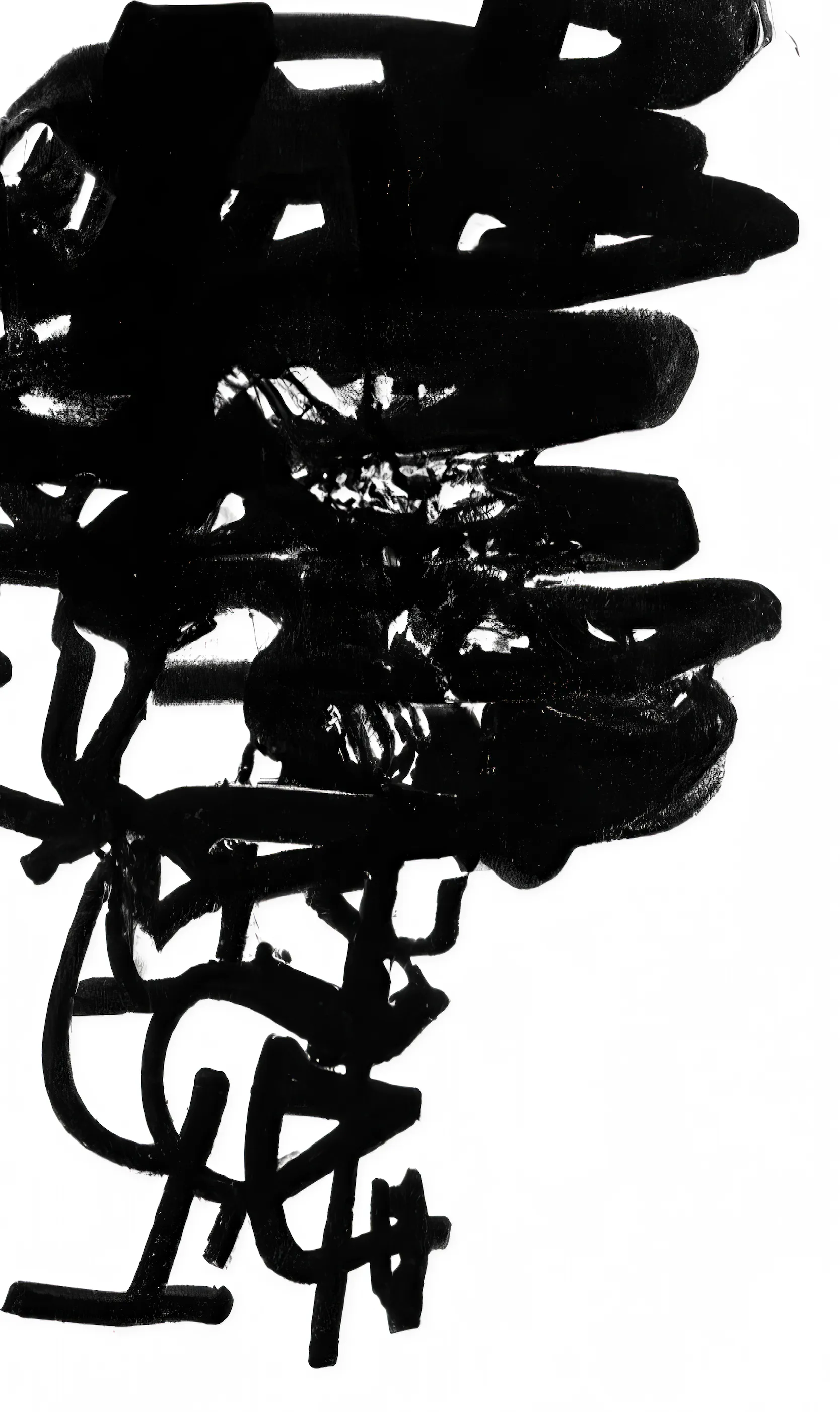 The Art On Ledger Stax is a generative NFT collection featuring algorithms designed by 5 notable digital artists for the Ledger Stax device. | Tongues is a generative AI project that explores asemic text, using symbols without meaning, resembling abstract art. The project trained a GAN on hand-drawn ink asemic calligraphy inspired by various writing systems, celebrating spontaneity and unconventional materials.