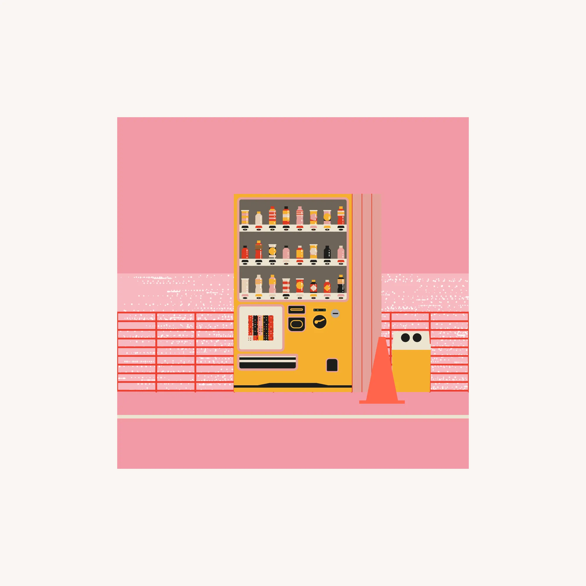 The Art On Ledger Stax is a generative NFT collection featuring algorithms designed by 5 notable digital artists for the Ledger Stax device. | The concept involves generative Japanese-style vending machines with their own range of fully generative products and branding, resembling mini vending machines. When viewed on the marketplace, the NFT showcases the vending machine within a generative urban context, creating a fun connection to the individual device and incentivizing users to explore the full version of the NFT.