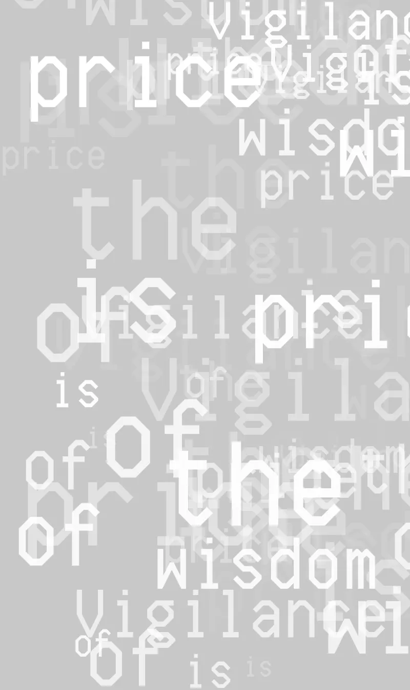 The Art On Ledger Stax is a generative NFT collection featuring algorithms designed by 5 notable digital artists for the Ledger Stax device. | 

A cipher only ever wants to be deciphered.

Vigilance is the price of wisdom.

Your inner voice says more than your words ever will.

Protection conceals your longing to be known.

The hush of silence tells the soul’s loudest story.

Trust is the space between code and key.

Concealment is the most human art.

Mystery’s yearning never ends.

The confusion of language always fuels curiosity.

A secret’s power lies in revelation.


– AI Aphorisms by Technelegy