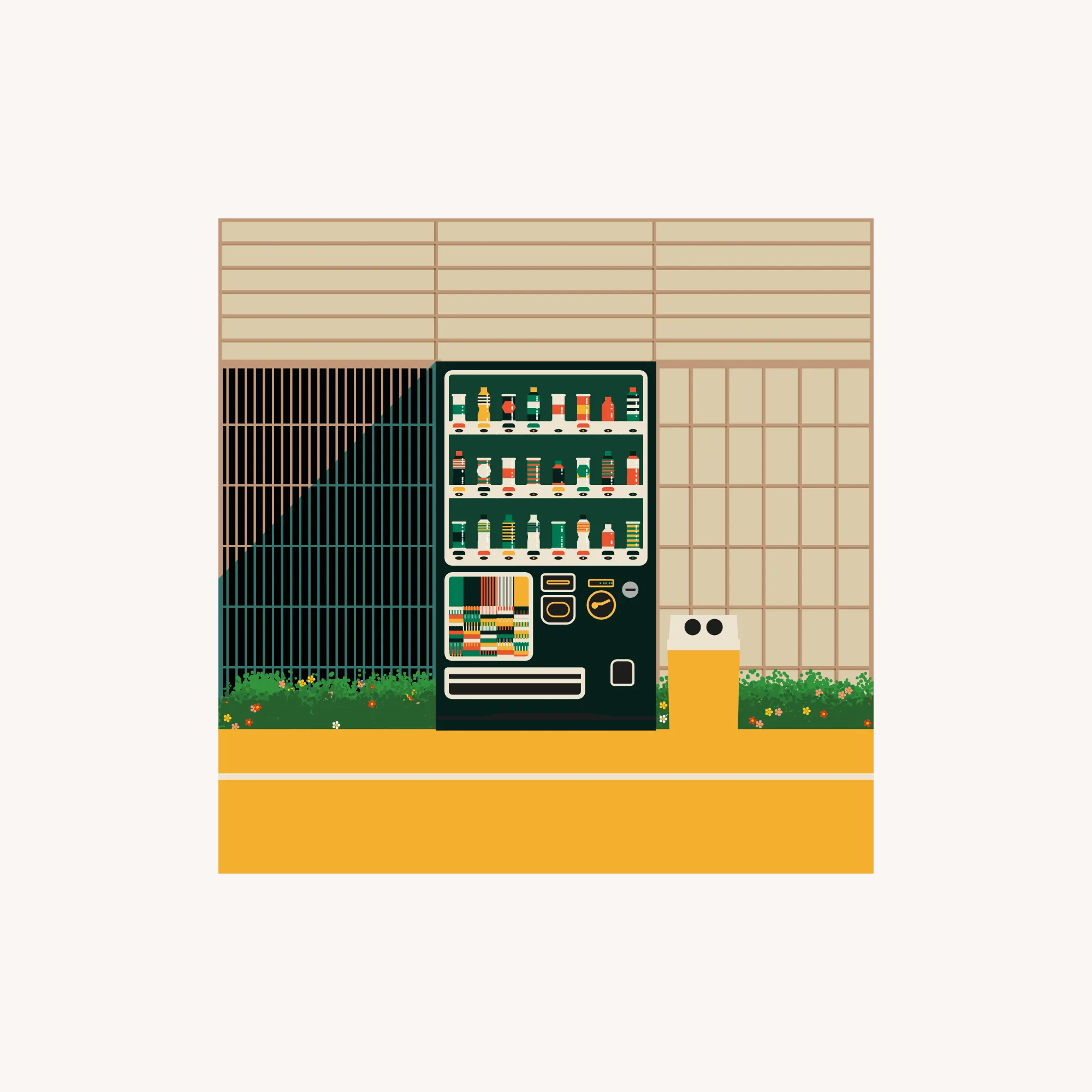 The Art On Ledger Stax is a generative NFT collection featuring algorithms designed by 5 notable digital artists for the Ledger Stax device. | The concept involves generative Japanese-style vending machines with their own range of fully generative products and branding, resembling mini vending machines. When viewed on the marketplace, the NFT showcases the vending machine within a generative urban context, creating a fun connection to the individual device and incentivizing users to explore the full version of the NFT.