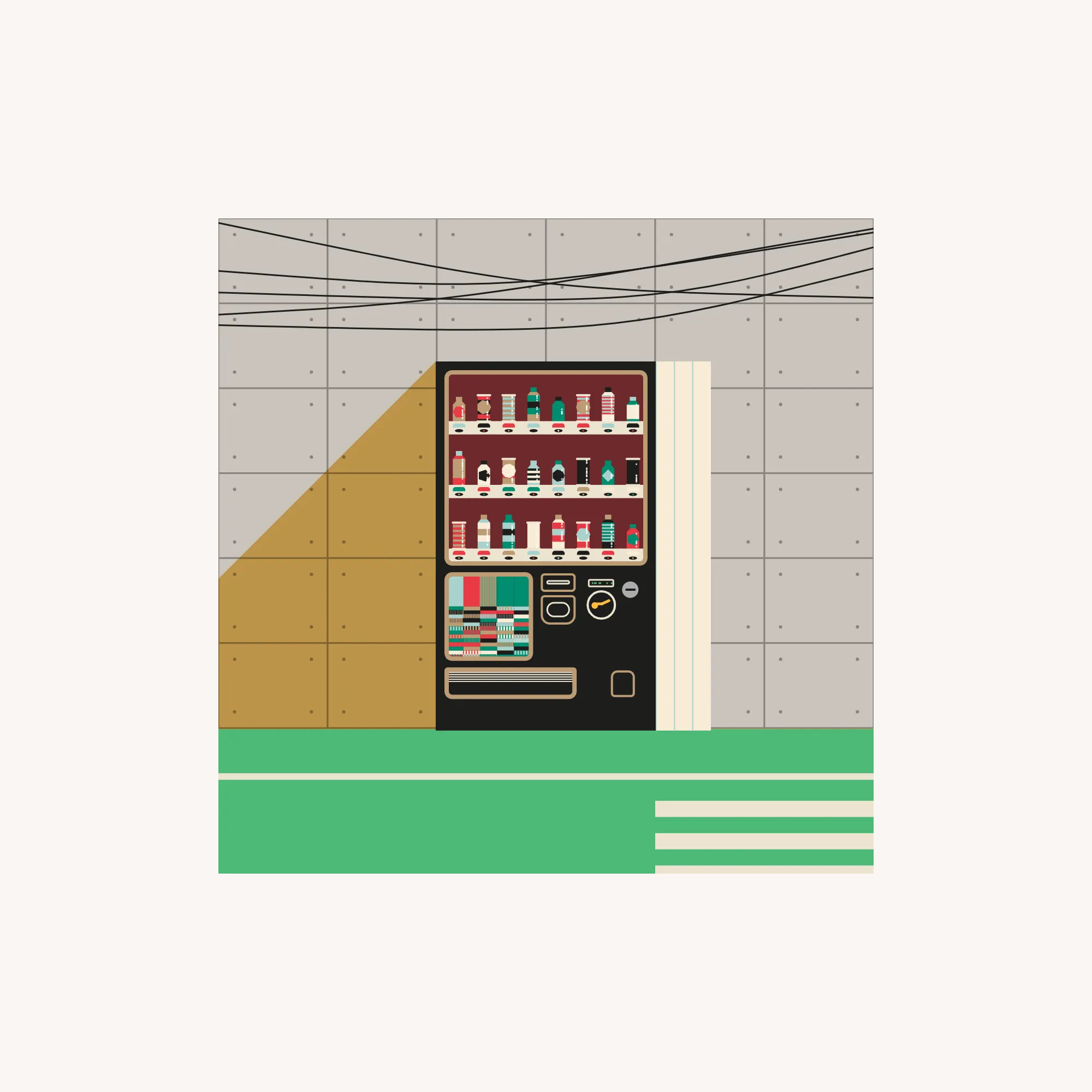 The Art On Ledger Stax is a generative NFT collection featuring algorithms designed by 5 notable digital artists for the Ledger Stax device. | The concept involves generative Japanese-style vending machines with their own range of fully generative products and branding, resembling mini vending machines. When viewed on the marketplace, the NFT showcases the vending machine within a generative urban context, creating a fun connection to the individual device and incentivizing users to explore the full version of the NFT.