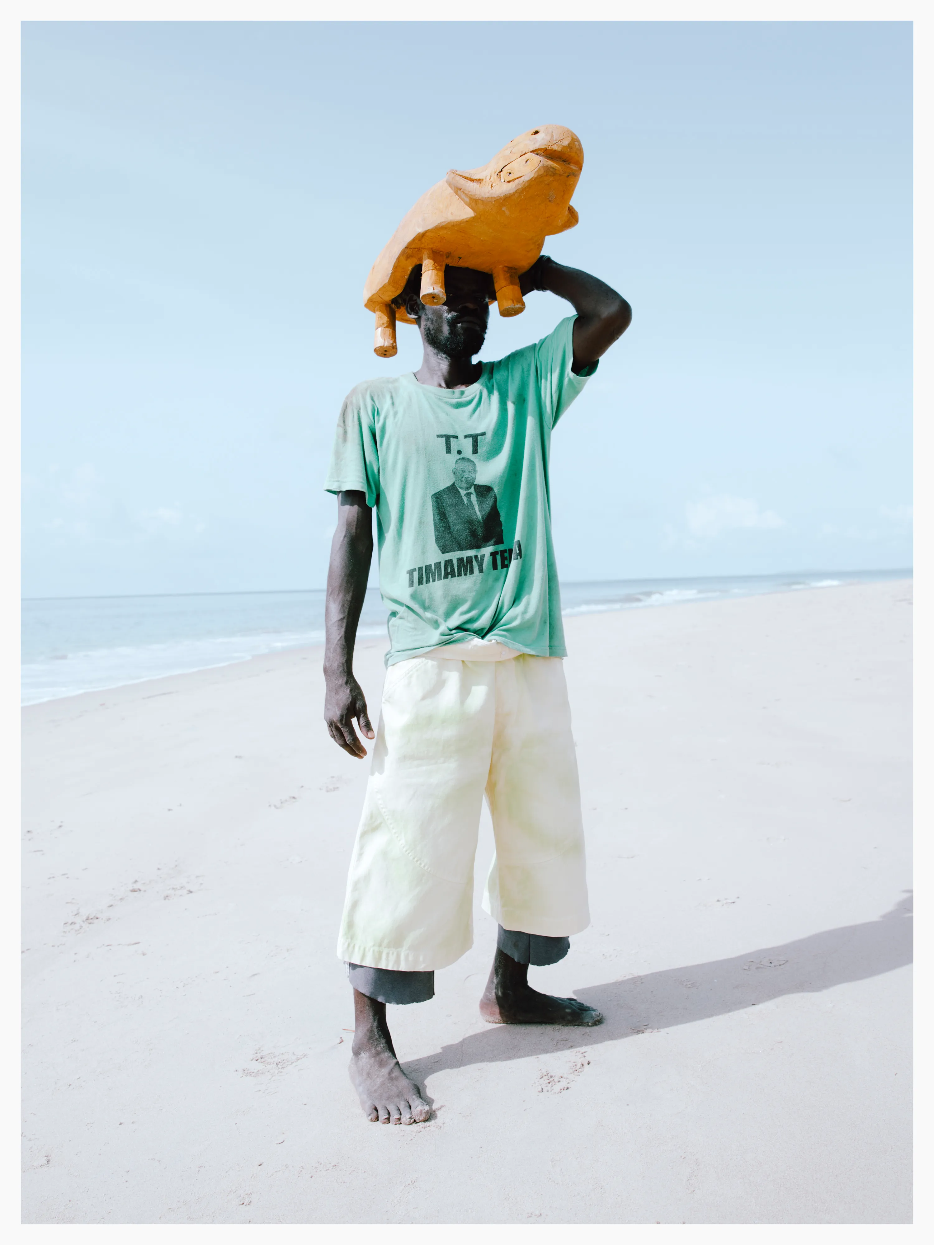Salimu’s hat is modelled on a Tana River Hippo.

Photographed by me, styled by Louise Ford