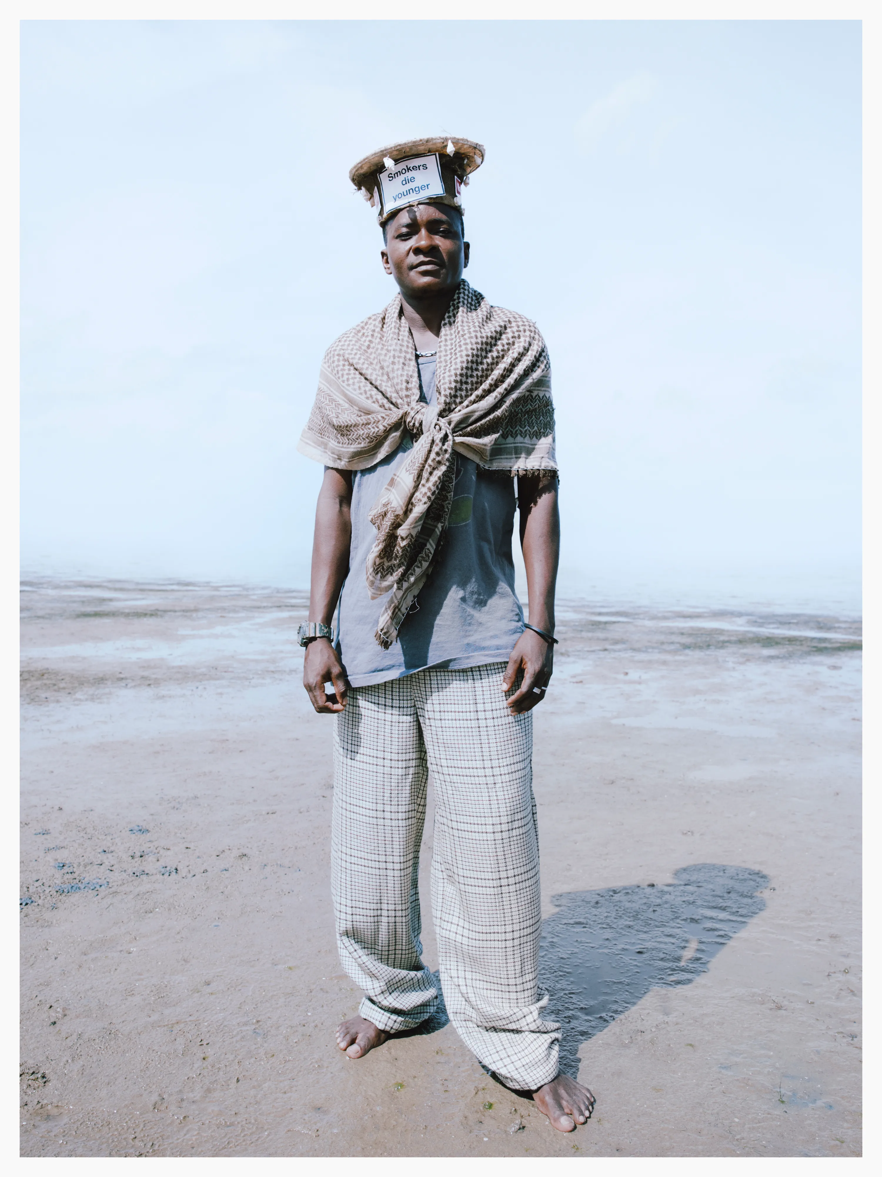 Clinton was inspired to use his hat to spread awareness of the dangers of smoking.

Photographed by me, styled by Louise Ford