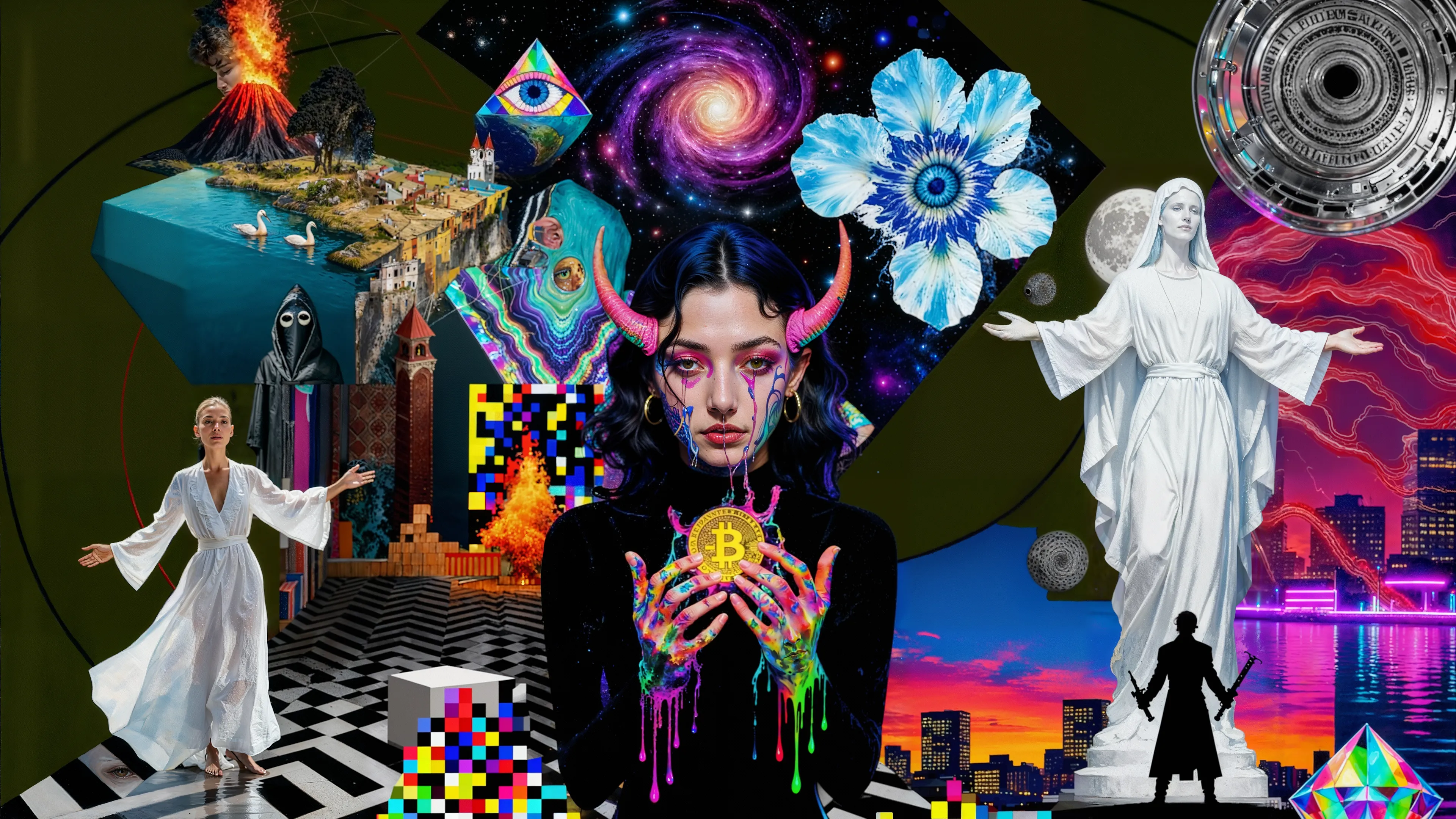 EGO TRIP // EGO DEATH /

What do you become when your world collapses? 

TRANSDIMENSIONAL TRIPPERS is 500 answers: characters caught between states, solid forms becoming liquid consciousness, reality bending around those brave enough to transform. 

Every piece is a mirror. 

Step through the portal.

// SPECIAL COLLAB / REMIX BY MAX OSIRIS X MLOW FOR TRANSDIMENSIONAL TRIPPERS