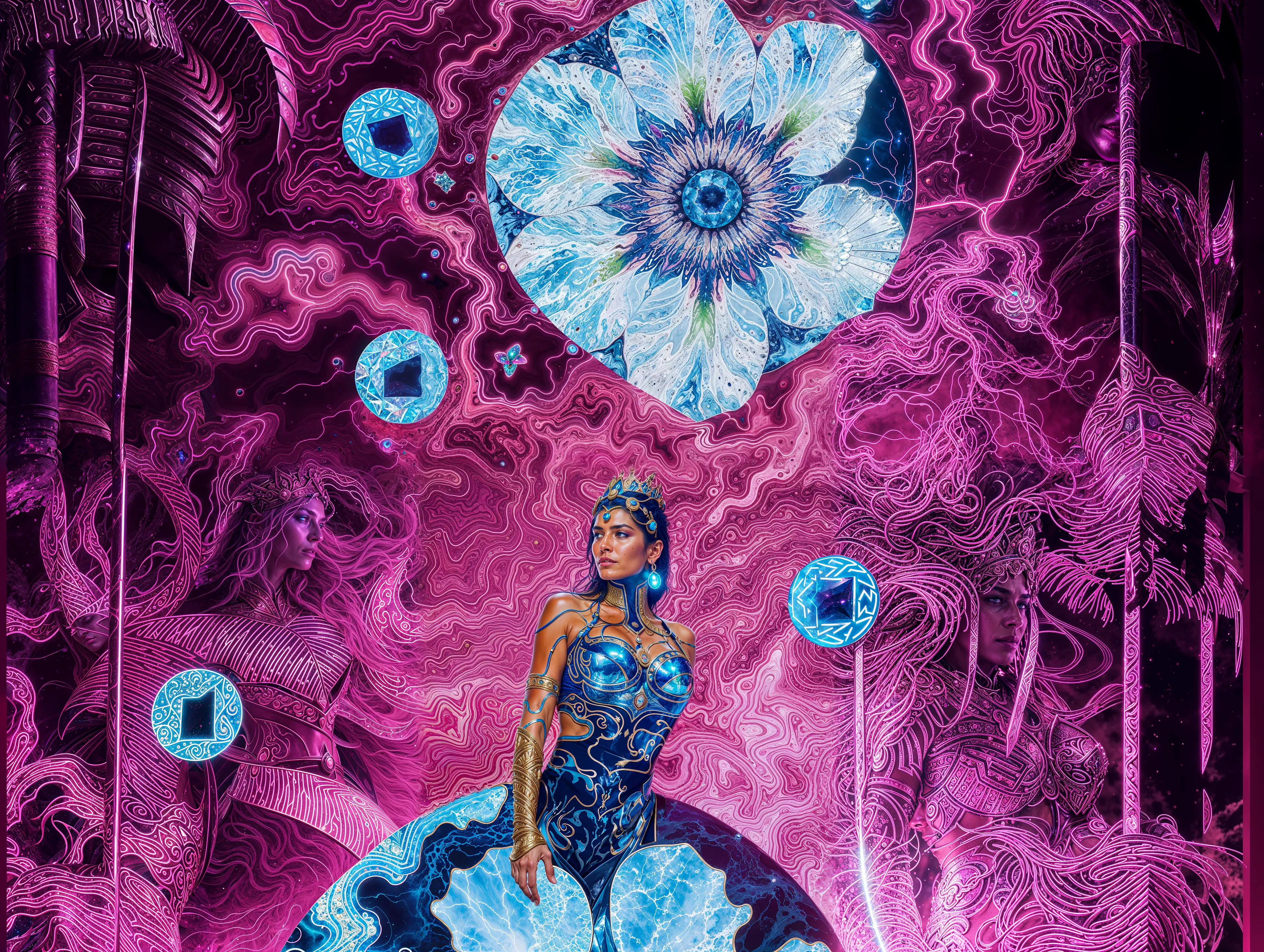 A former OnlyFans creator who became the goddess of safe spaces in the Tripperverse. TRIPARA protects against bad trips and toxic communities, having personally experienced the dark side of internet fame.