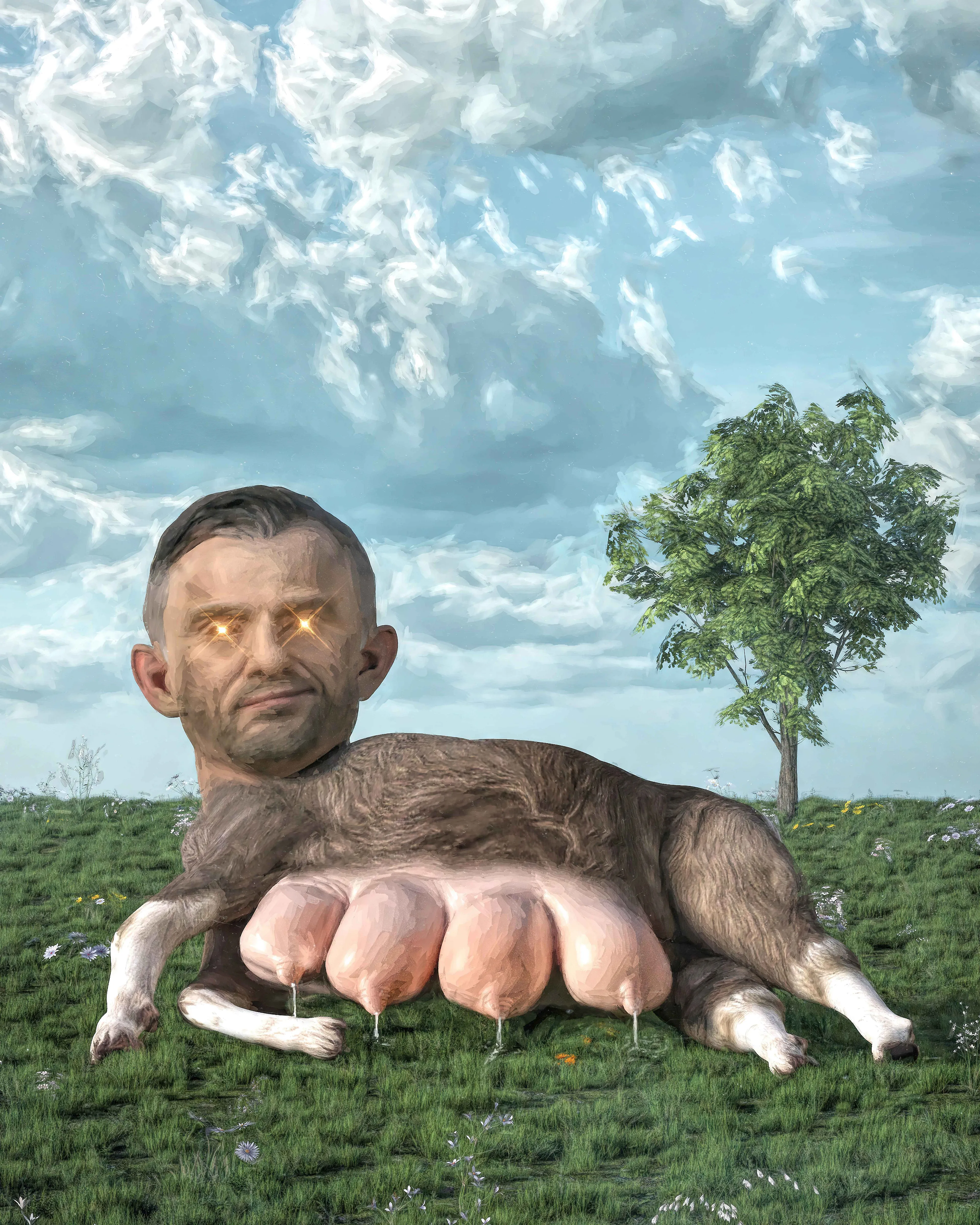 GIFT GOAT is an original artwork of the prolific digital artist and creative visionary known as [Beeple](https://twitter.com/beeple). GIFT GOAT was created as a part of Beeple’s ongoing “[Everydays](https://opensea.io/beeple/created)”, which is an artistic pursuit in humility and growth.

For the first time ever, [Beeple](https://twitter.com/beeple) and [VeeFriends](https://twitter.com/veefriends) co-created a new collection, a contract, and brought together two of the most esteemed collectors in NFTs. Both VeeFriends’ 555 Gift Goats and 555 Beeple collectors were airdropped this exclusive digital artwork on May 15th, 2023. On top of that, in the fall of 2023, both esteemed collector communities will be gifted a physical collectible, exclusively designed by Beeple.