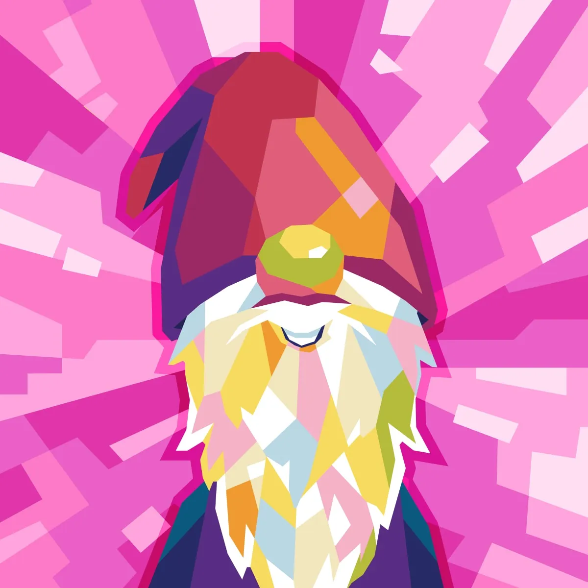 *VeeFriends Iconics* - Created By [VeeFriends](https://veefriends.com)  

*VeeFriends Iconics* is a collection of 1 of 1 NFTs featuring the VeeFriends Series 1 Spectacular characters. 

Holders of VeeFriends Series 1 Spectaculars (Bubble Gum, Diamond, Gold, Hologram, & Lava) received this commemorative token as part of the launch of VeeFriends Series 2 on April 15, 2022, a signature event in the evolution of VeeFriends Characters. Each Spectacular was reimagined in veteran NFT artist [Gilang Bogy's](https://gilangbogy.com) signature fractured WPAP style.

Additionally, each original owner of this NFT was eligible to claim one free 12"x12" [Metarelics](https://www.metarelics.co/) canvas print of their NFT. 

This token is a [VeeFriends Iconics](https://opensea.io/collection/veefriends-iconics) collectible that lives on the Ethereum blockchain.

[VeeFriends Iconics High Resolution Artwork File](https://media.veefriends.com/image/upload/v1661532558/veefriends/specials/spectacular-drop/high-res/knowing-gnome-bubblegum.jpg)