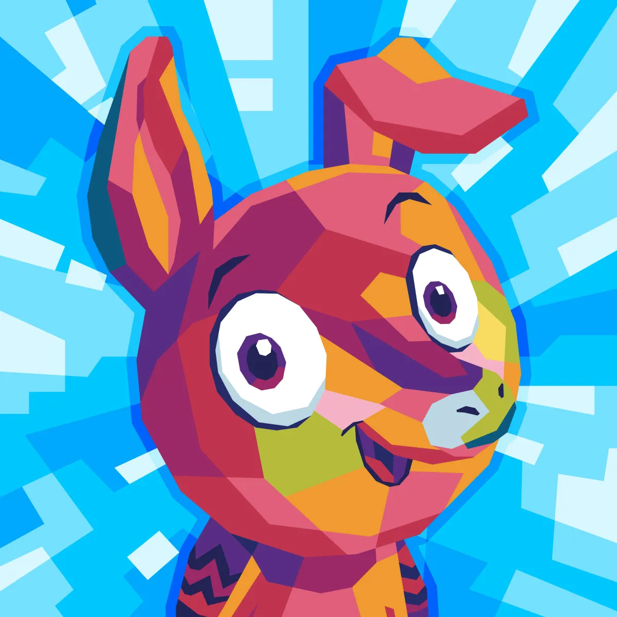 *VeeFriends Iconics* - Created By [VeeFriends](https://veefriends.com)  

*VeeFriends Iconics* is a collection of 1 of 1 NFTs featuring the VeeFriends Series 1 Spectacular characters. 

Holders of VeeFriends Series 1 Spectaculars (Bubble Gum, Diamond, Gold, Hologram, & Lava) received this commemorative token as part of the launch of VeeFriends Series 2 on April 15, 2022, a signature event in the evolution of VeeFriends Characters. Each Spectacular was reimagined in veteran NFT artist [Gilang Bogy's](https://gilangbogy.com) signature fractured WPAP style.

Additionally, each original owner of this NFT was eligible to claim one free 12"x12" [Metarelics](https://www.metarelics.co/) canvas print of their NFT. 

This token is a [VeeFriends Iconics](https://opensea.io/collection/veefriends-iconics) collectible that lives on the Ethereum blockchain.

[VeeFriends Iconics High Resolution Artwork File](https://media.veefriends.com/image/upload/v1661532558/veefriends/specials/spectacular-drop/high-res/articulate-armadillo-diamond.jpg)