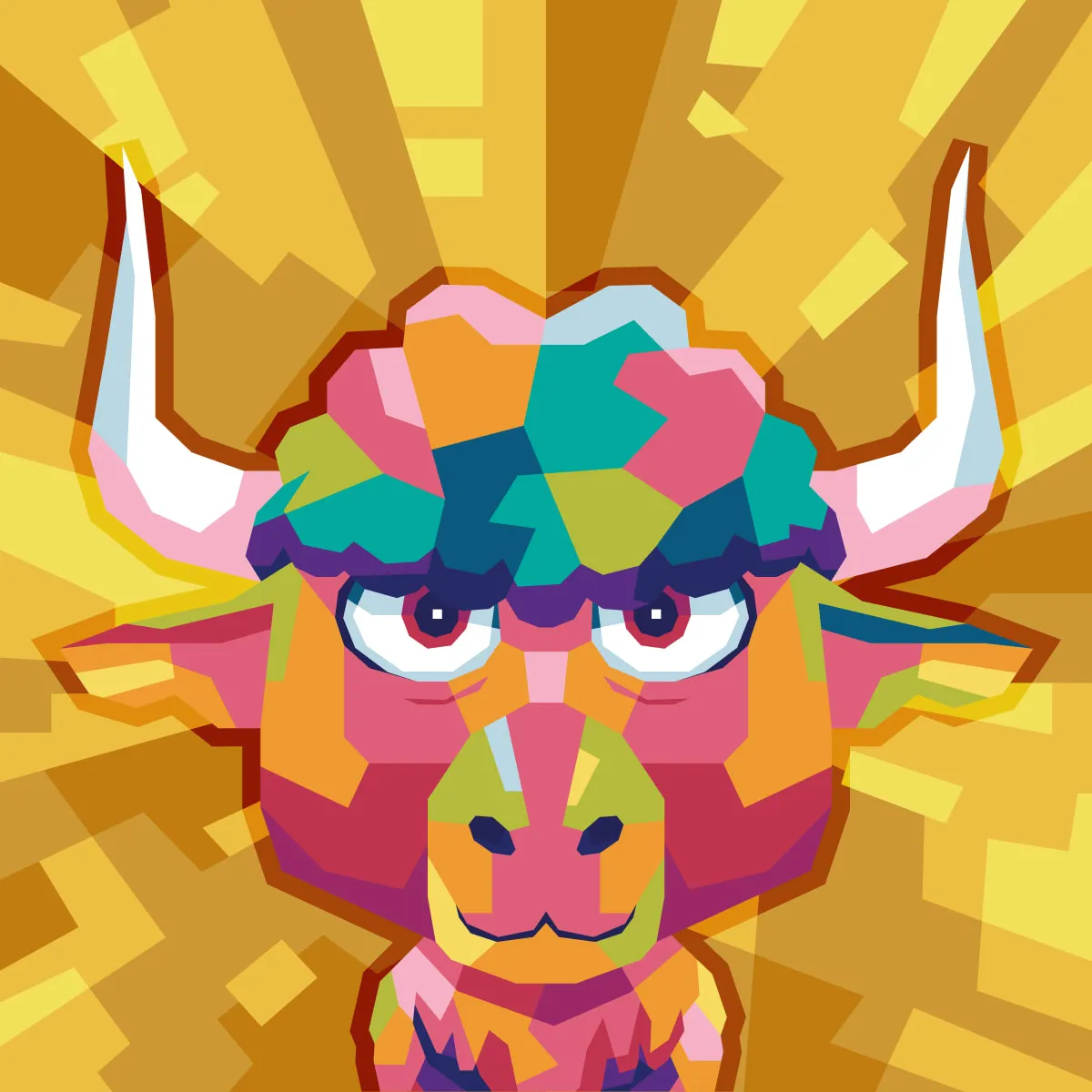 *VeeFriends Iconics* - Created By [VeeFriends](https://veefriends.com)  

*VeeFriends Iconics* is a collection of 1 of 1 NFTs featuring the VeeFriends Series 1 Spectacular characters. 

Holders of VeeFriends Series 1 Spectaculars (Bubble Gum, Diamond, Gold, Hologram, & Lava) received this commemorative token as part of the launch of VeeFriends Series 2 on April 15, 2022, a signature event in the evolution of VeeFriends Characters. Each Spectacular was reimagined in veteran NFT artist [Gilang Bogy's](https://gilangbogy.com) signature fractured WPAP style.

Additionally, each original owner of this NFT was eligible to claim one free 12"x12" [Metarelics](https://www.metarelics.co/) canvas print of their NFT. 

This token is a [VeeFriends Iconics](https://opensea.io/collection/veefriends-iconics) collectible that lives on the Ethereum blockchain.

[VeeFriends Iconics High Resolution Artwork File](https://media.veefriends.com/image/upload/v1661532558/veefriends/specials/spectacular-drop/high-res/yolo-yak-gold.jpg)