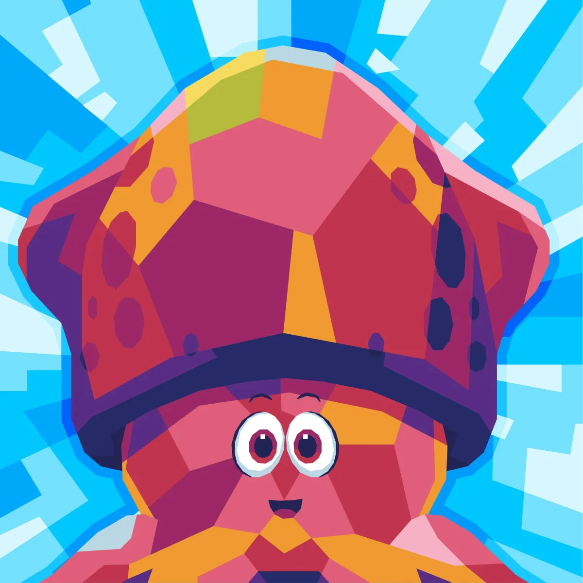 *VeeFriends Iconics* - Created By [VeeFriends](https://veefriends.com)  

*VeeFriends Iconics* is a collection of 1 of 1 NFTs featuring the VeeFriends Series 1 Spectacular characters. 

Holders of VeeFriends Series 1 Spectaculars (Bubble Gum, Diamond, Gold, Hologram, & Lava) received this commemorative token as part of the launch of VeeFriends Series 2 on April 15, 2022, a signature event in the evolution of VeeFriends Characters. Each Spectacular was reimagined in veteran NFT artist [Gilang Bogy's](https://gilangbogy.com) signature fractured WPAP style.

Additionally, each original owner of this NFT was eligible to claim one free 12"x12" [Metarelics](https://www.metarelics.co/) canvas print of their NFT. 

This token is a [VeeFriends Iconics](https://opensea.io/collection/veefriends-iconics) collectible that lives on the Ethereum blockchain.

[VeeFriends Iconics High Resolution Artwork File](https://media.veefriends.com/image/upload/v1661532558/veefriends/specials/spectacular-drop/high-res/sympathetic-squid-diamond.jpg)