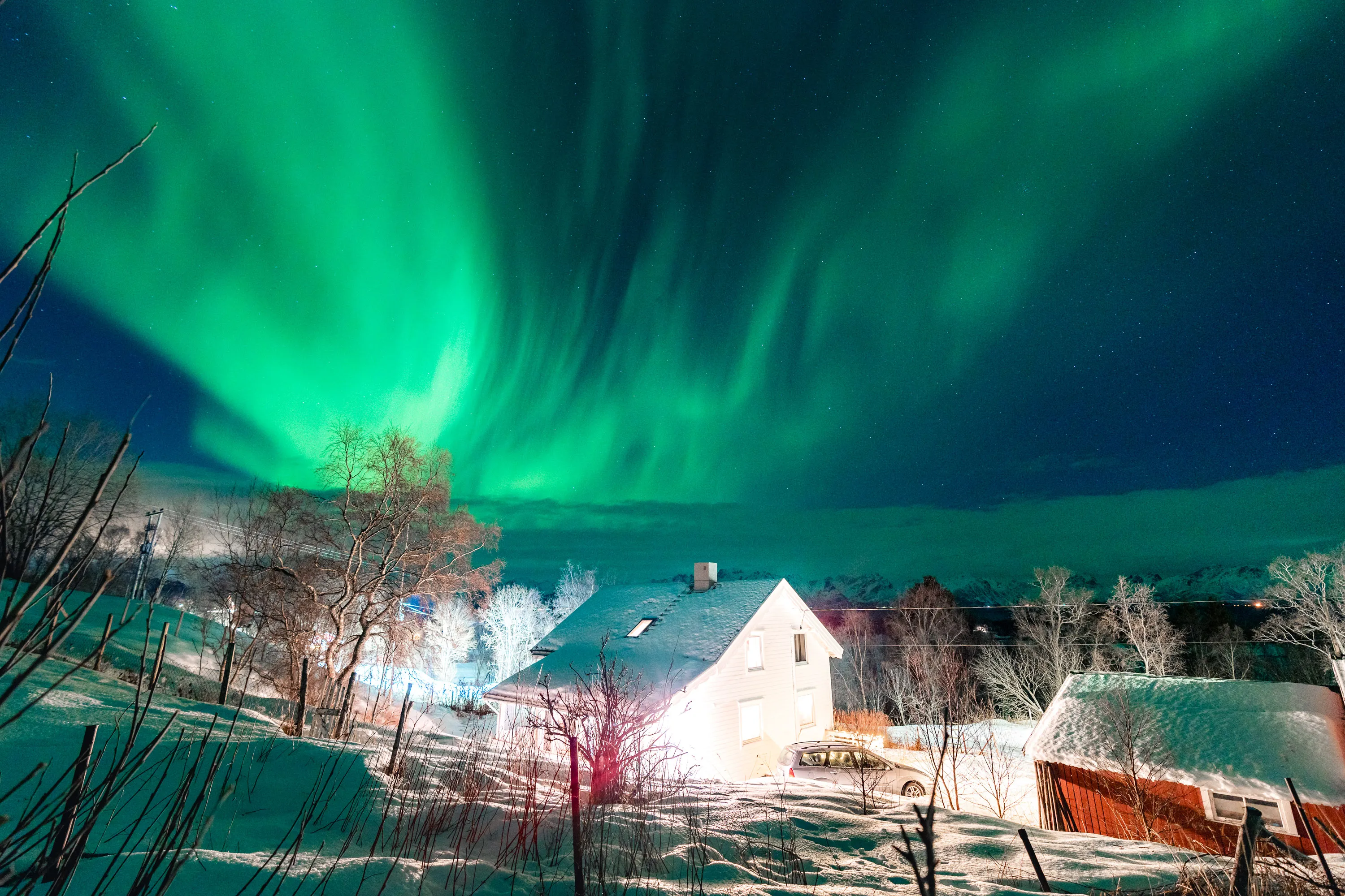 Under a sky of green, above a sea of blue; a cabin of white. Bestemor’s House.

I sank into the snow on the hillside, watching the aurora dance and tear across the heavens. My grandmother stood beside me, sharing my evident excitement. You know when you’re living a moment and already feel you’re going to miss it?

I gazed down to the cabin, memories from my childhood of fresh waffles and afternoons spent picking berries in the woods flooded my mind. As the lights streamed overhead, I realized I had to do everything I could to make this home a part of my future.

Original Music and Sound Design by Clemens Ruh