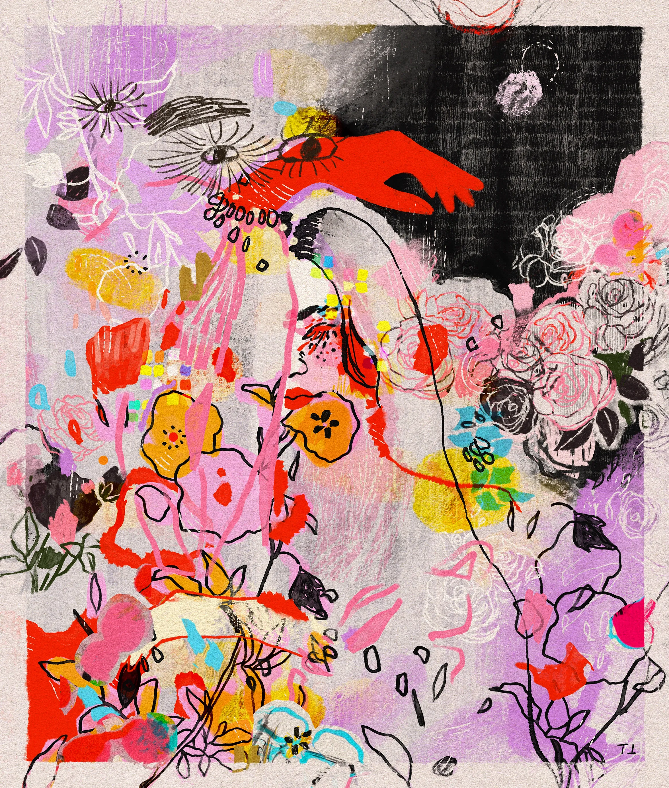 Remnants of a Distant Dream is a diptych consisting of two artworks titled "Lucidity" and "Transcendence." Together, they explore the ephemeral nature of human aspirations and the passage of time. They serve as an ode to the transient and fragile nature of our collective memory, emphasizing the importance of embracing change and remaining curious.

The works were created using a mixed-media process that seamlessly blends generative code, hand-drawn elements and digital collage. Combined with the introduction of new tools and techniques to the artist’s process, this approach reflects the constant interplay between past, present, and future, further underscoring the need to adapt and remain open to new possibilities in the ever-evolving human experience.